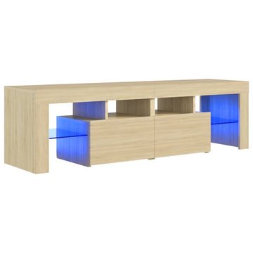 vidaXL TV-Schrank TV-Schrank mit LED-Beleuchtung Sonoma-Eiche 140x36,5x40 cm (1-St)