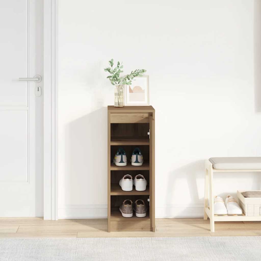 vidaXL Schuhregal Schuhschrank Artisan-Eiche 29,5x34x76 cm günstig online kaufen