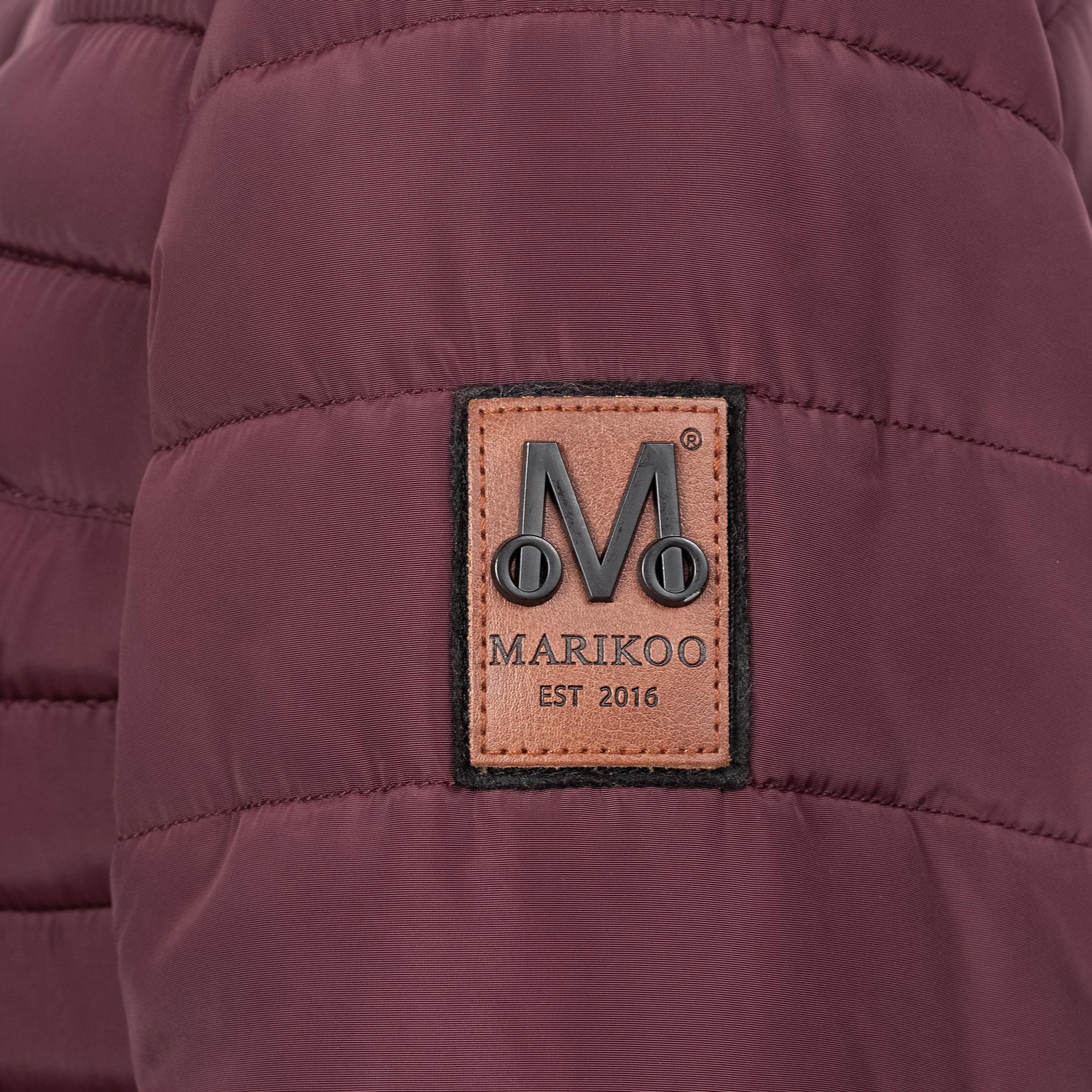 Marikoo Winterjacke Amber stylische Steppjacke mit Teddyfutter – Bild 5 von 5