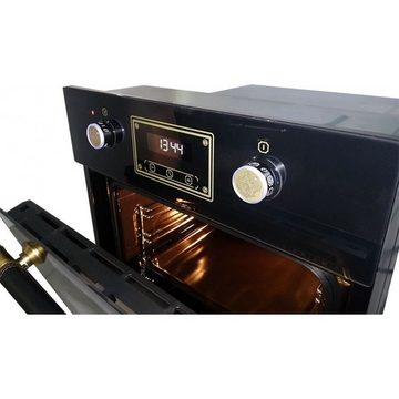 Kaiser Küchengeräte Einbaubackofen EH4796AD+EM 2545 AD, mit 1-fach-Teleskopauszug, Backofen Einbaubackofen 45 cm, 50 L, +Einbau-Mikrowelle, 25 l