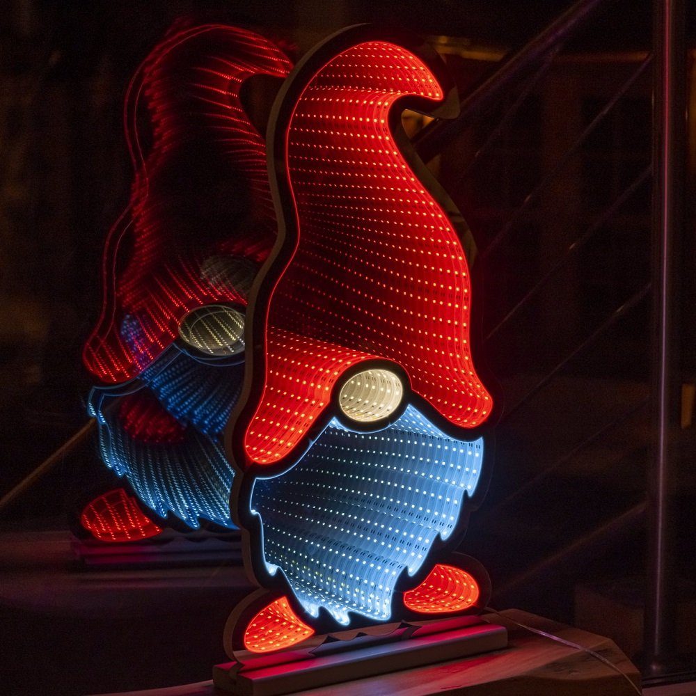 Star-Max LED Fensterbild LED-Weihnachtswichtel mit Infinity günstig online kaufen