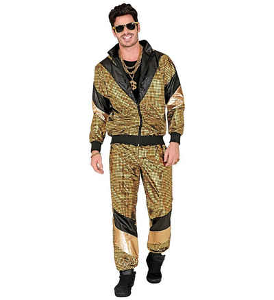Widmann S.r.l. Kostüm Trainingsanzug '80er Jahre' für Erwachsene, Gold