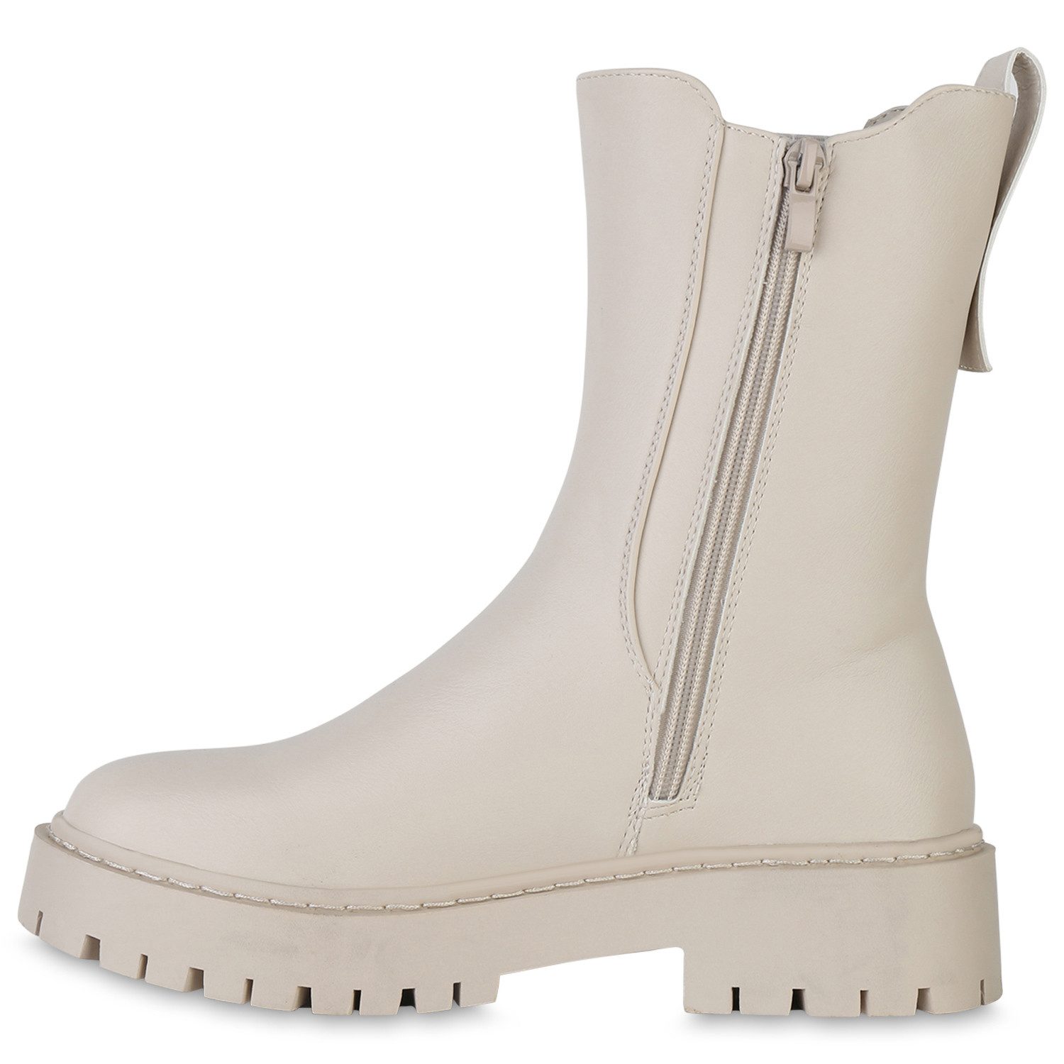 VAN HILL 840740 Stiefel Damen Leicht Gefütterte Klassische Stiefel Plateau günstig online kaufen