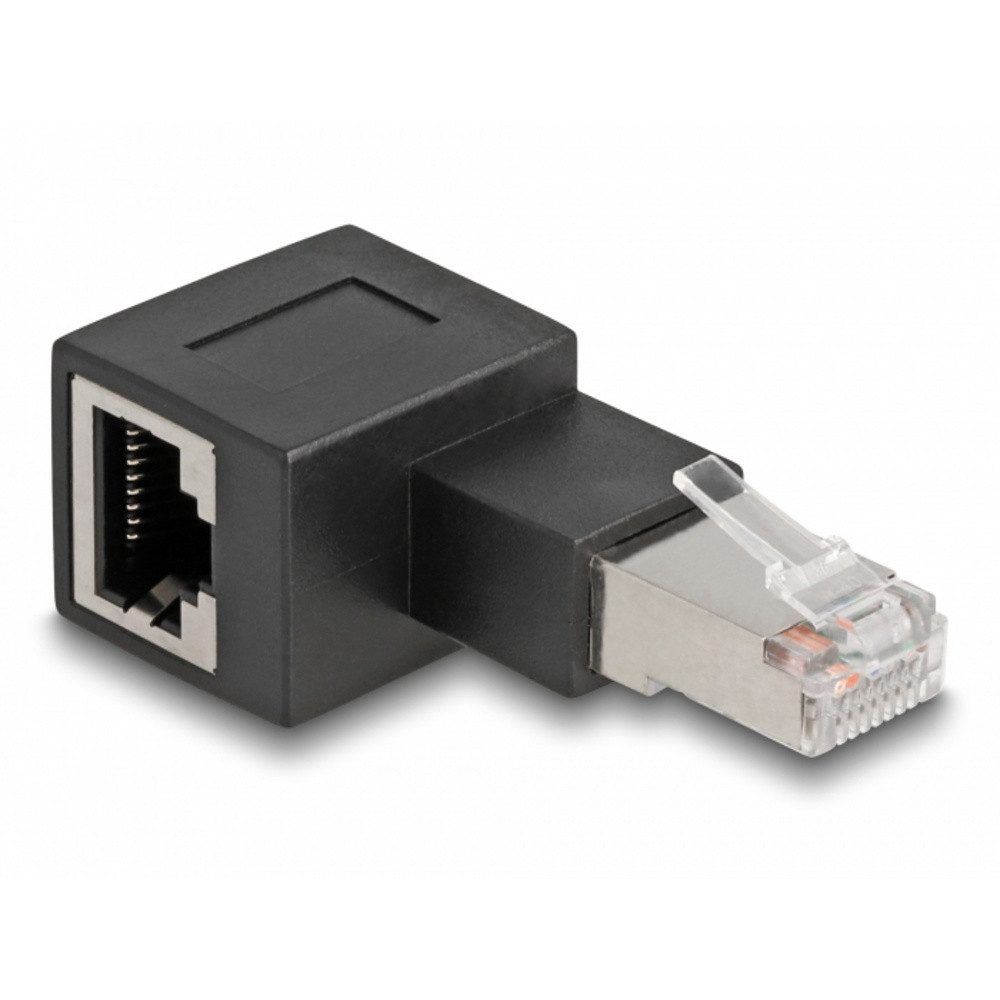 Delock Delock RJ45 Netzwerk Adapter [1x RJ45-Stecker - 1x RJ45-Buchse] Schw Adapter