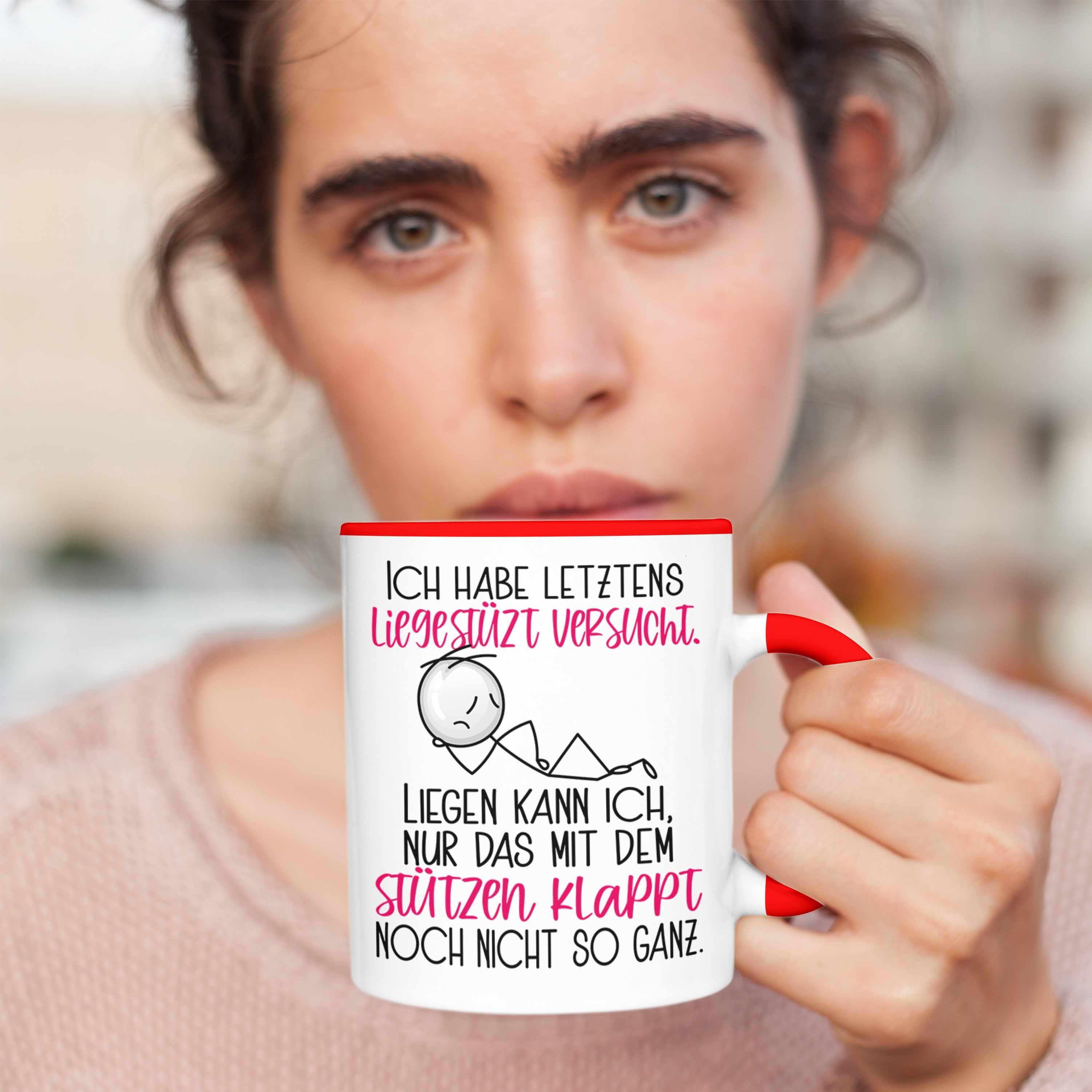 für Habe Tasse Spruch Frauen Trendation Geschenkidee Rot Lieges Ich Tasse Witziger Letztens