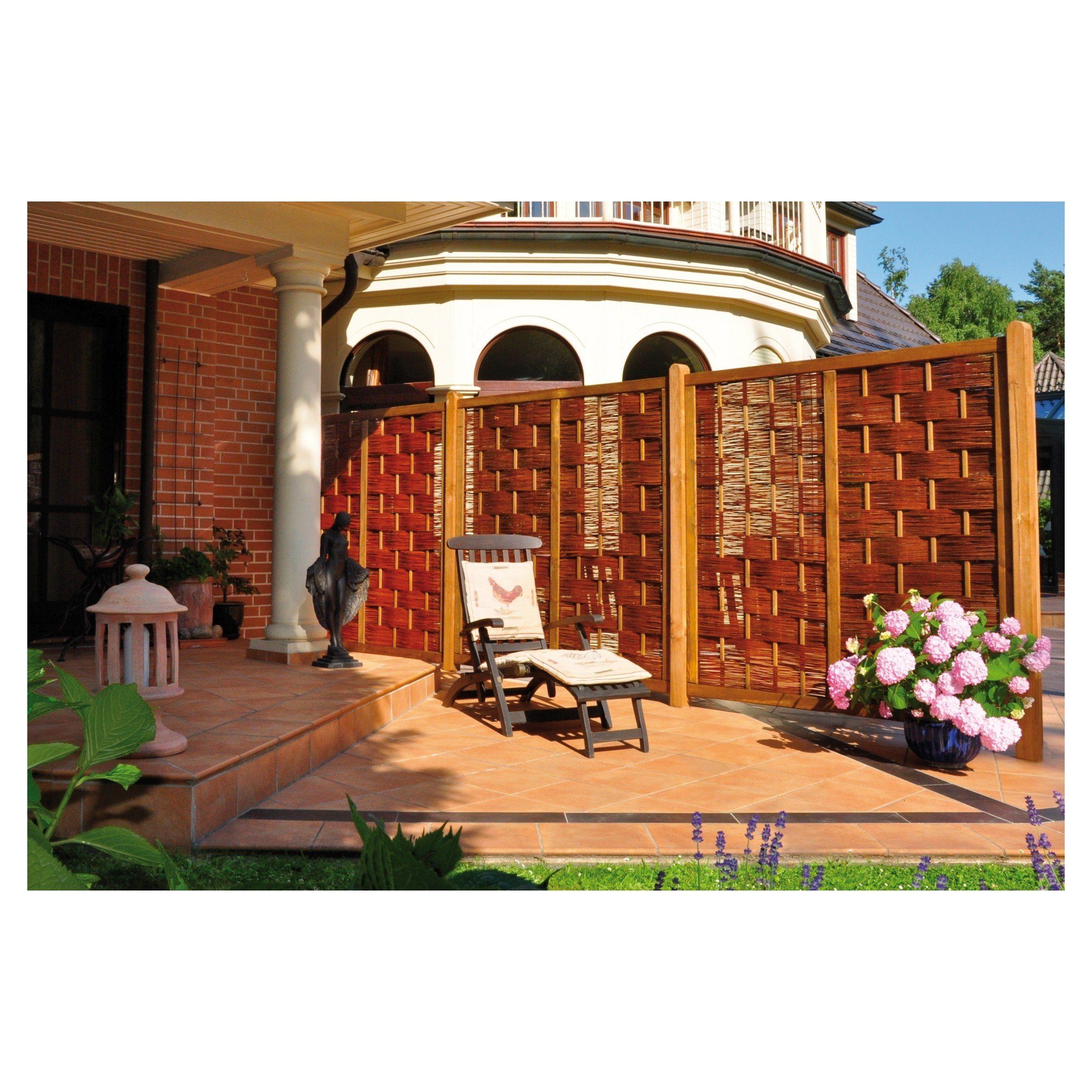 Tetzner & Jentzsch Gartenzaun ÄTNA Weidengeflechtzaun