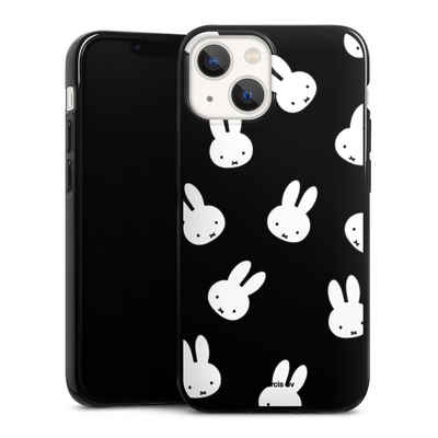 DeinDesign Handyhülle Miffy Muster transparent Miffy Pattern Transparent, Apple iPhone 13 Mini Silikon Hülle Bumper Case Handy Schutzhülle