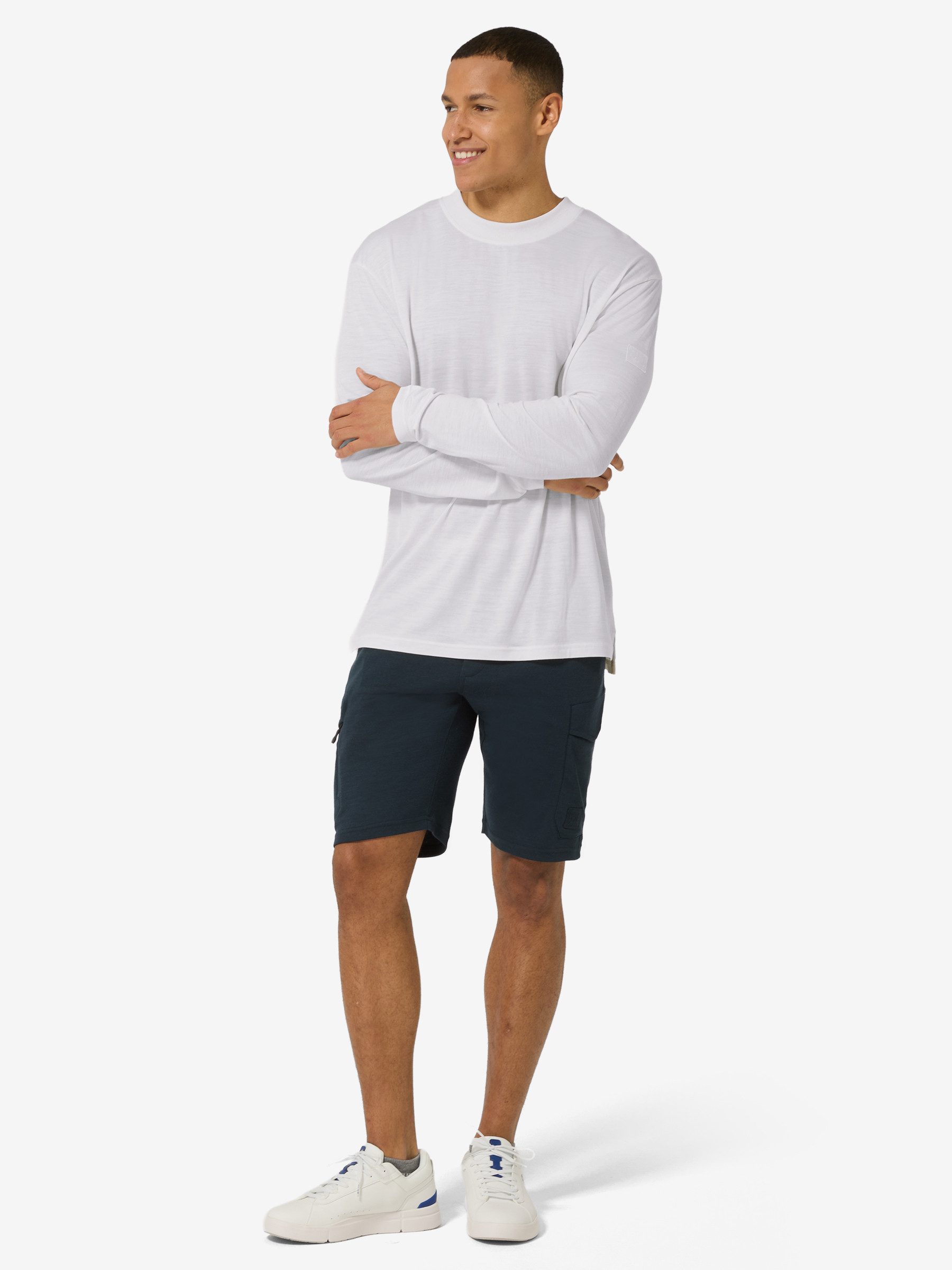 SUPER.NATURAL Langarmshirt für Herren, nachhaltig, Merino modern, atmungsaktiv