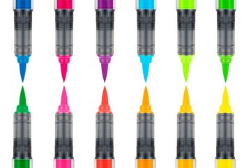 karin Pinselstift Brushmarker PRO Set, 12 Farben