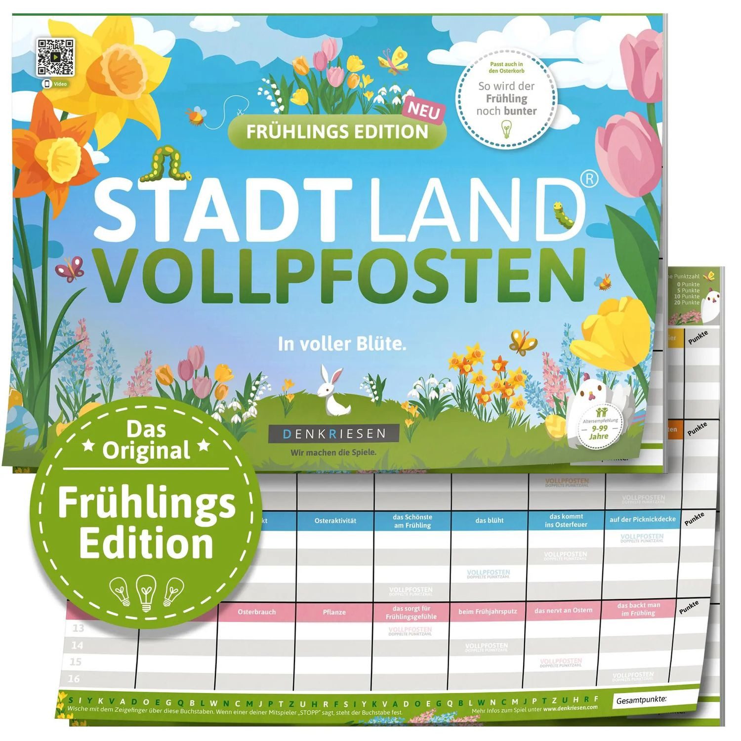 Denkriesen Spiel DENKRIESEN - STADT LAND VOLLPFOSTEN® - FRÜHLINGS EDITION - "In...