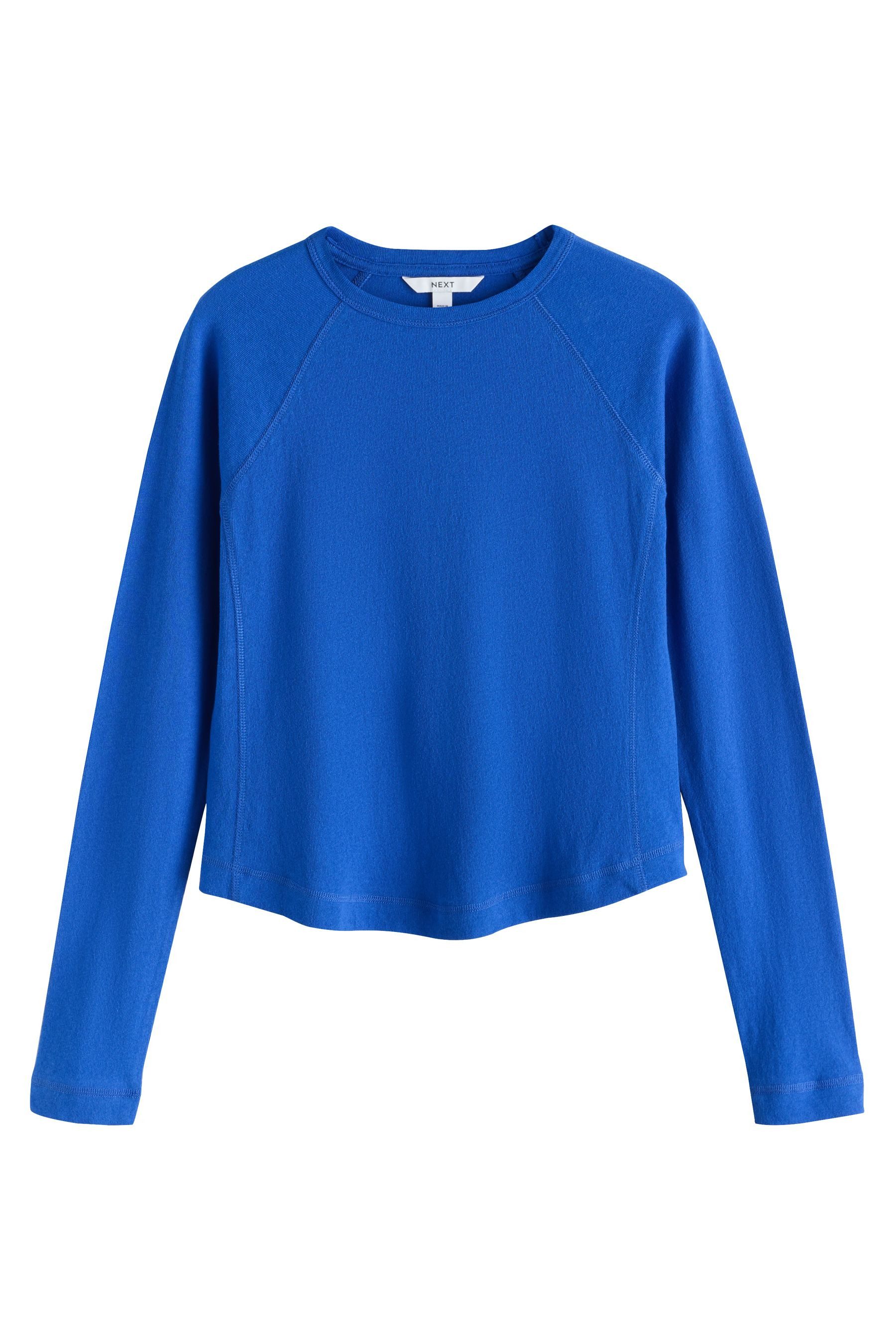 Next Langarmshirt Unversäumtes Langarm-T-Shirt mit Waschung (1-tlg)