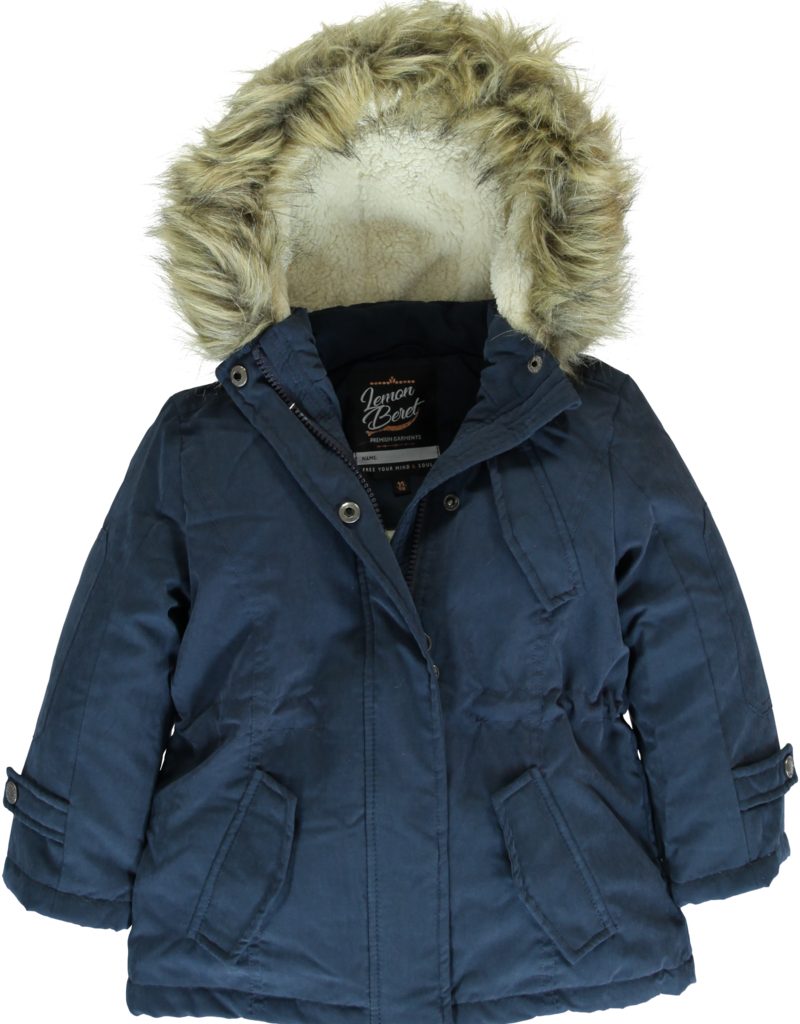 LEMON BERET Winterjacke Lemon Beret Mädchen Winter-Jacke gefüttert 128 mit Kapuze