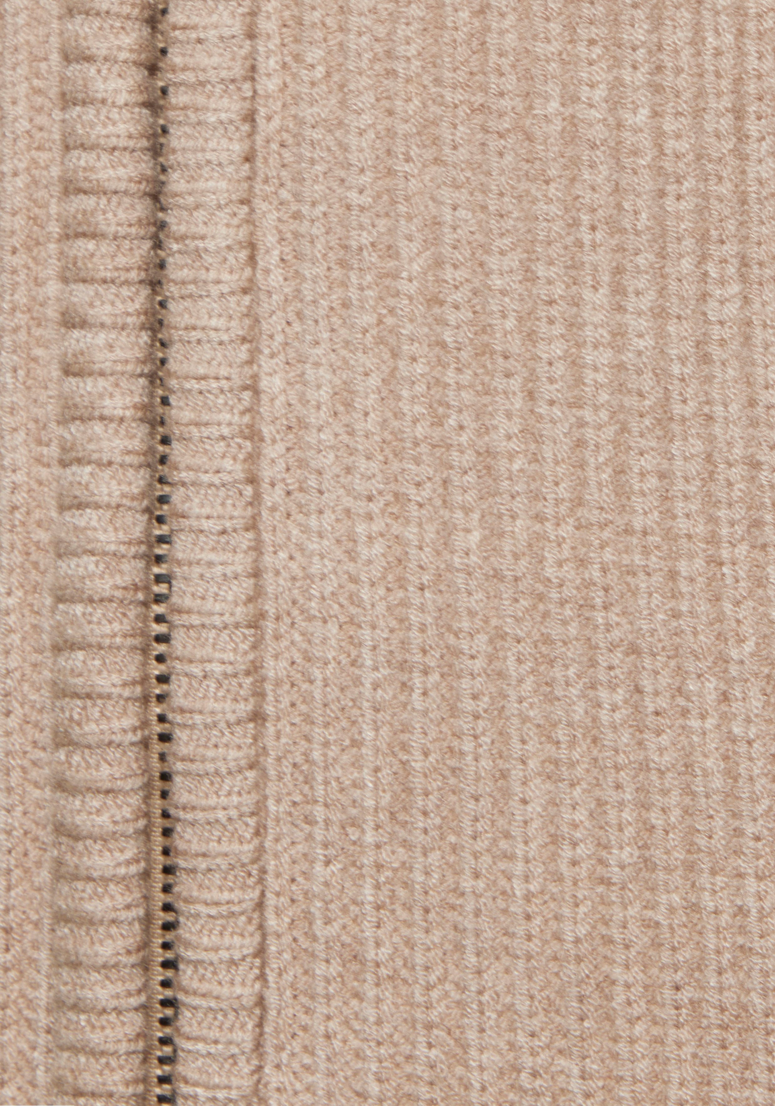 Elbsand Kapuzenstrickjacke aus hochwertigem Viskosemix mit Frottee-Applikation Kuschelige Strickjacke mit Kapuze, Strickcardigan mit Reißverschluss – Bild 5 von 5