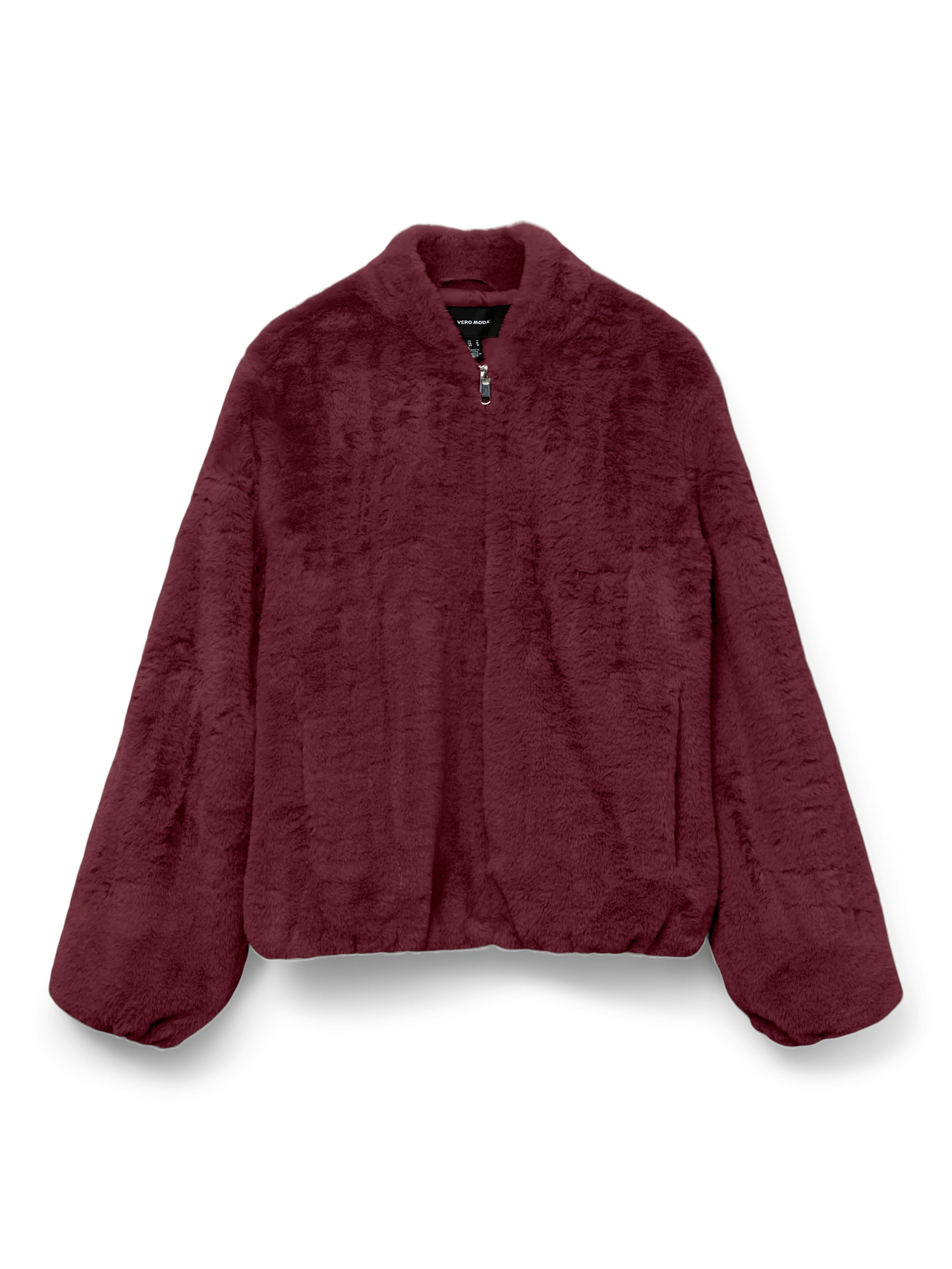 Vero Moda Fellimitatjacke VMSONJALIGA SHORT JACKET GA BOO Kunstfaser – Bild 5 von 5