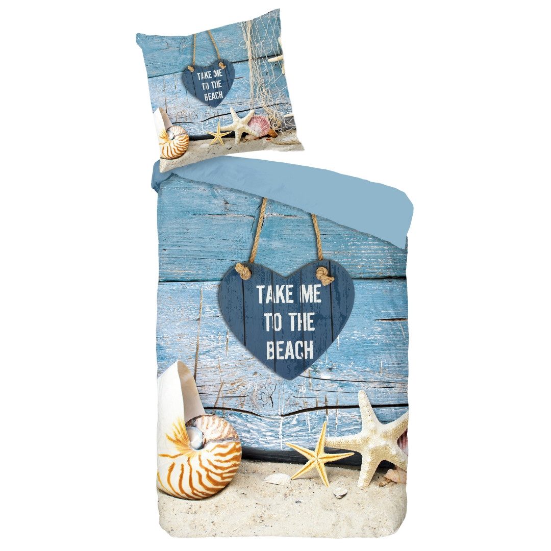 MTOnlinehandel Bettwäsche Leuchtturm Nordsee Beach 135x200 günstig online kaufen