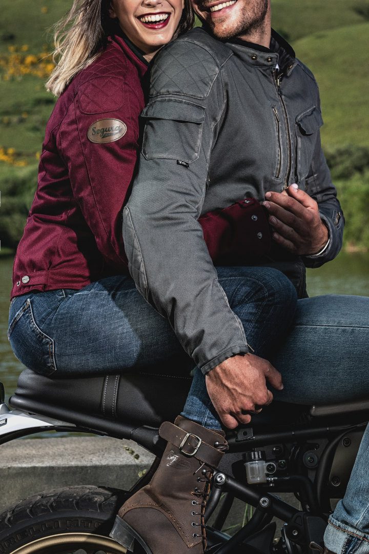 Segura Motorradjacke Garrisson Damen Motorrad Textiljacke herausnehmbares Innenfutter,wasserdicht