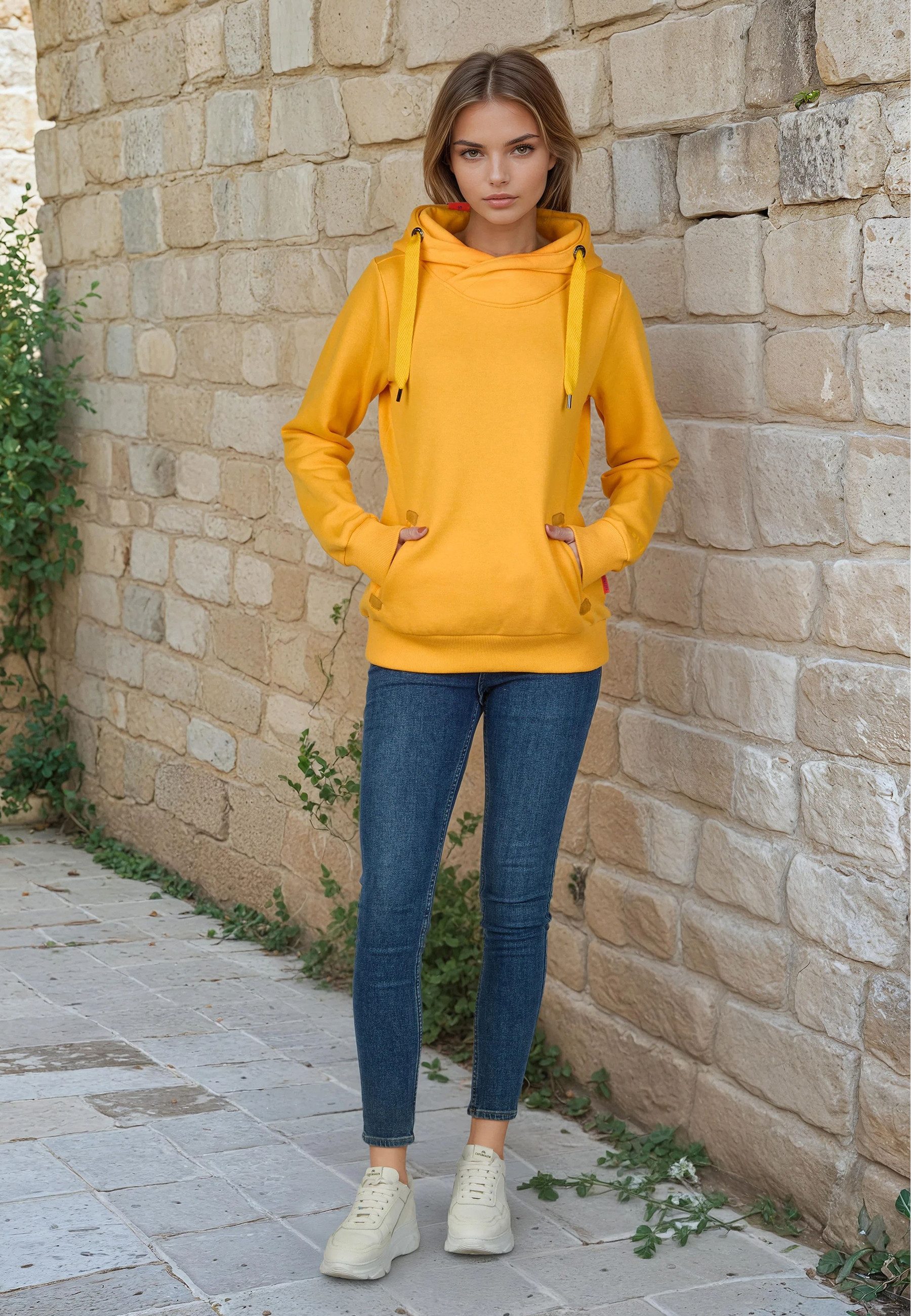 salzhaut Hoodie SÜNN Damen Tailliert günstig online kaufen