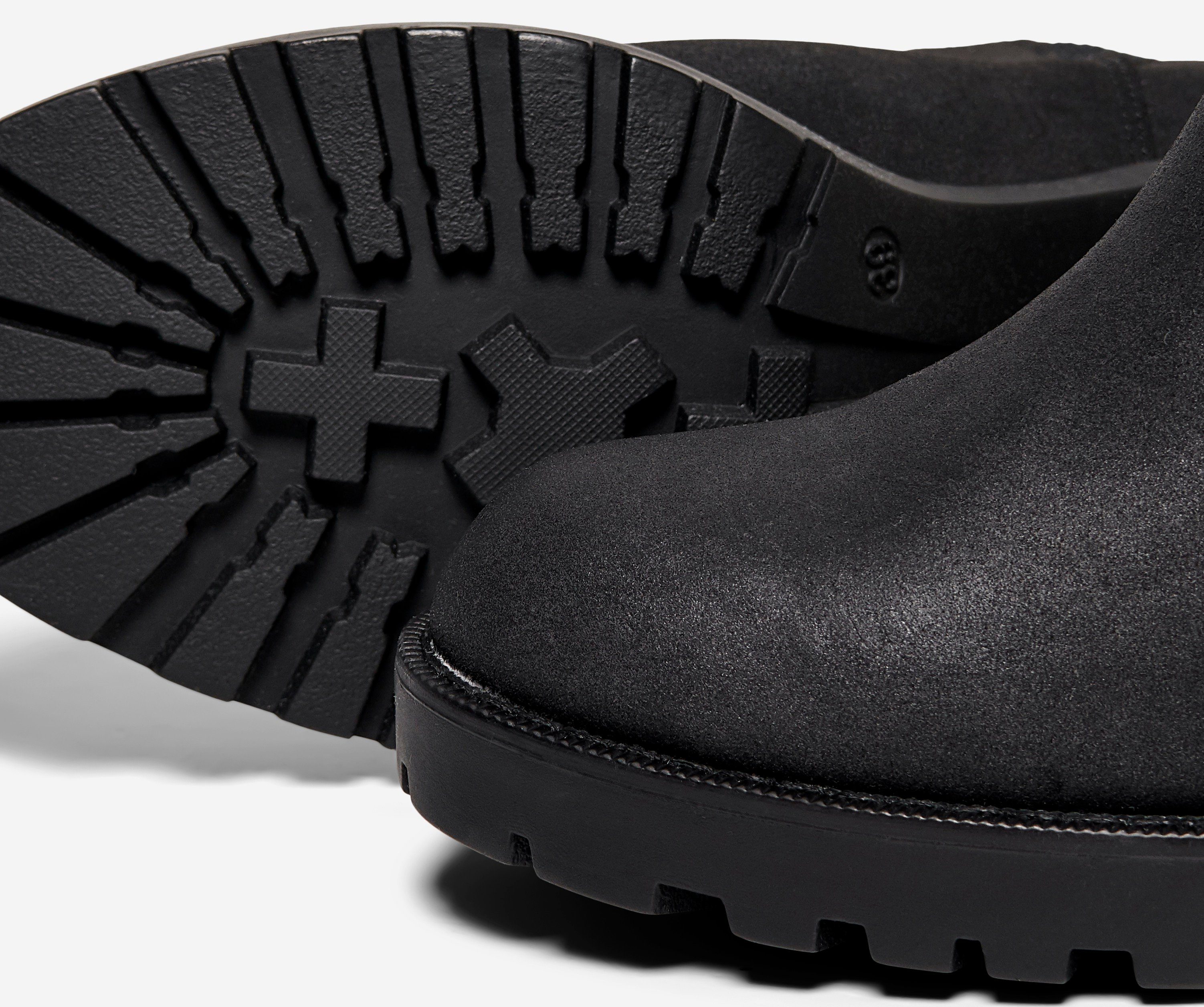 Einschlupf ONLBARBARA leichten für Black ONLY Anziehlasche Stiefelette mit Shoes