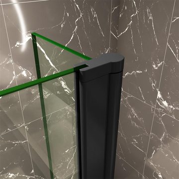 duschspa Duschwand 30-160cm 8mm Duschkabine Duschabtrennung Trennwand, Einscheibensicherheitsglas, Sicherheitsglas, (Set), Glas, Nano Glas