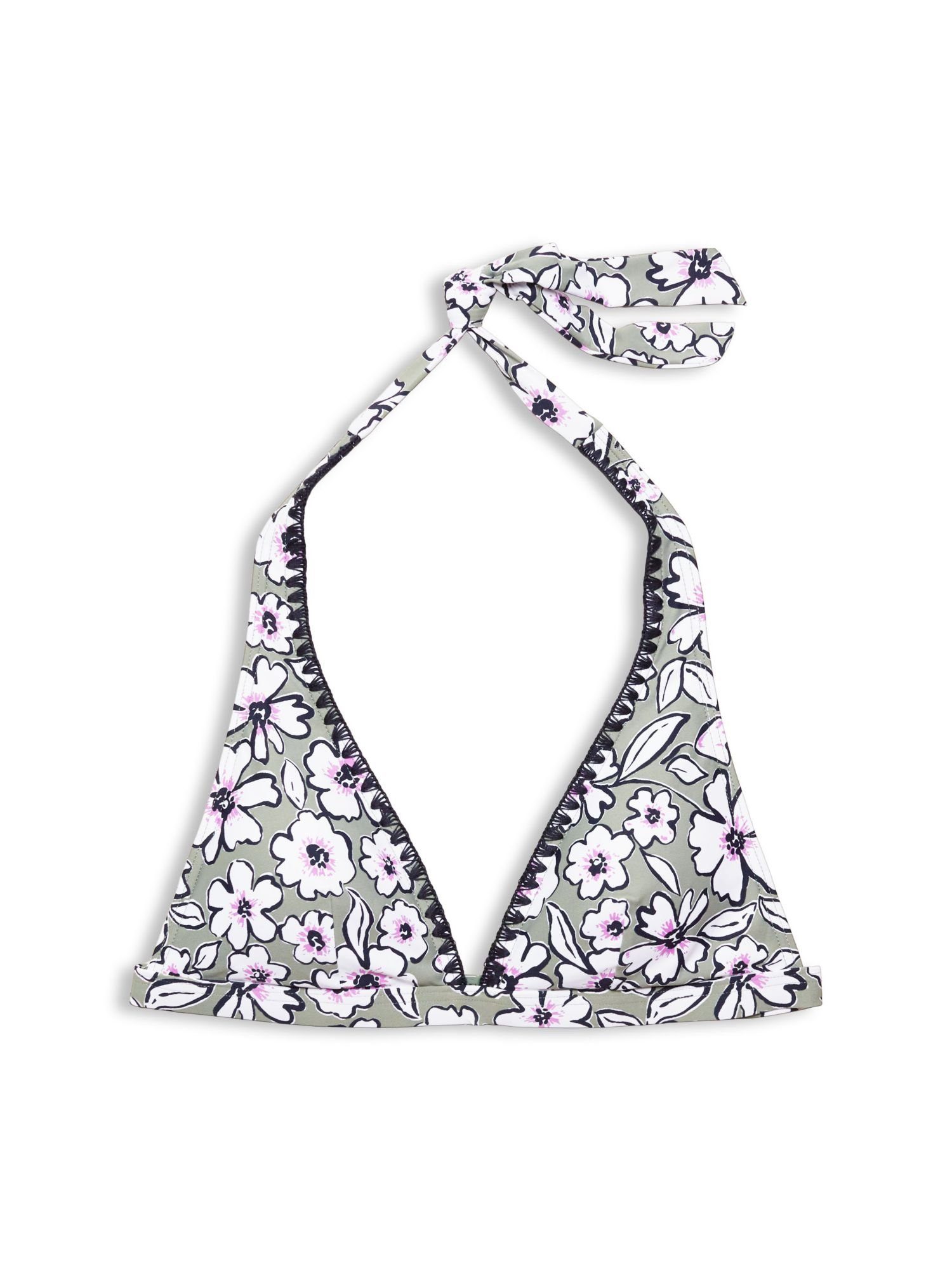 Esprit Triangel-Bikini-Top »Recycelt: Neckholder-Top mit Print« online  kaufen | OTTO