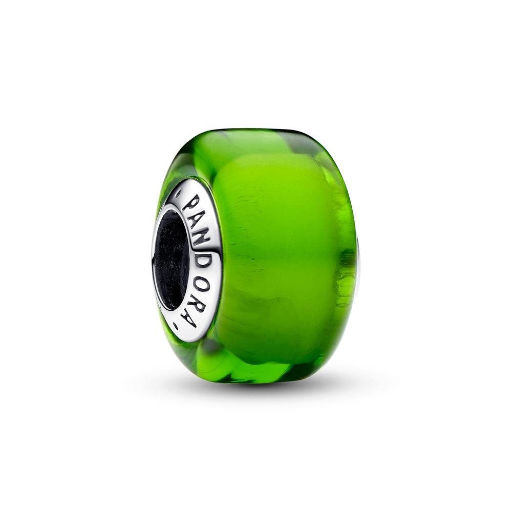 Pandora Charm-Einhänger Mini Charm aus grünem Murano-Glas und Sterlingsilber von PANDORA
