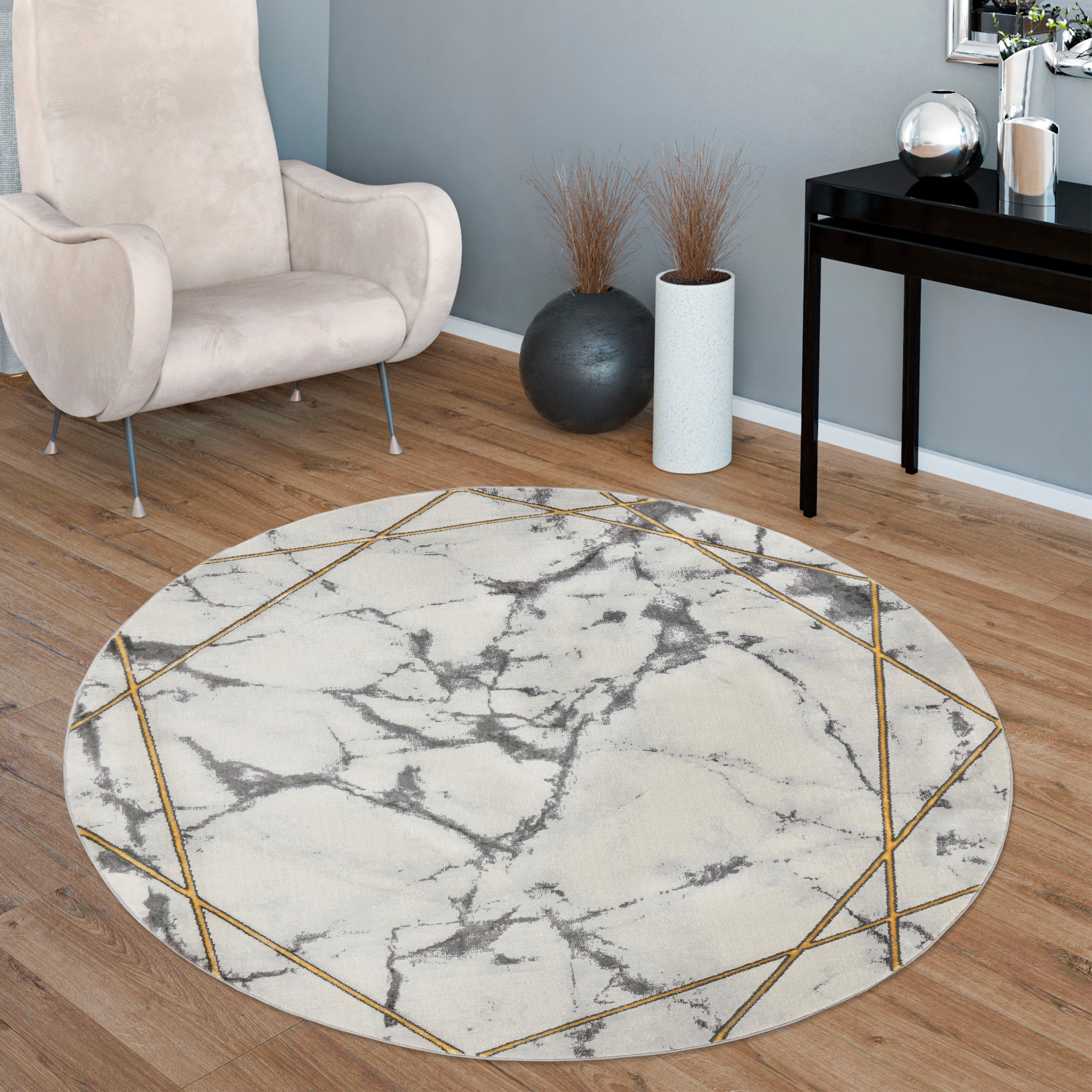 Paco Home Teppich Kraft 523, rund, günstig online kaufen