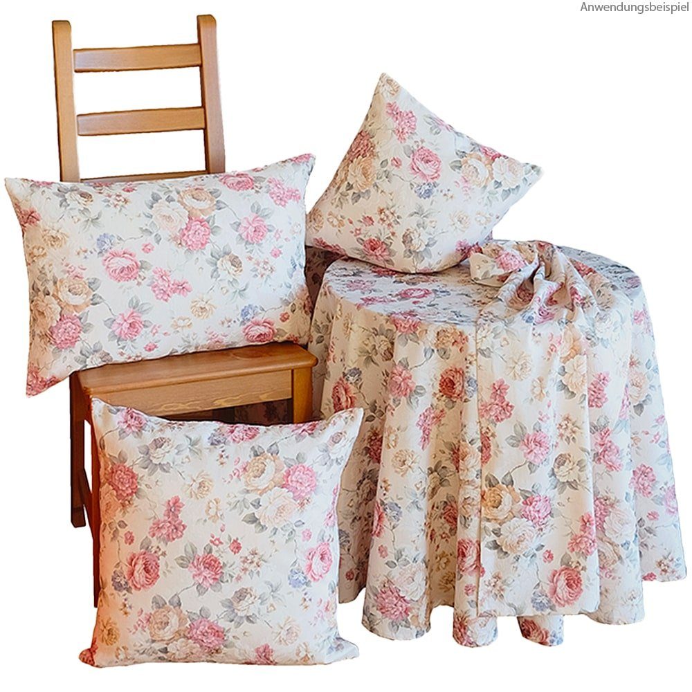matches21 HOME & HOBBY Tischdecke Tischdecke CHLOE Rosen Blüten Jacquard Po günstig online kaufen