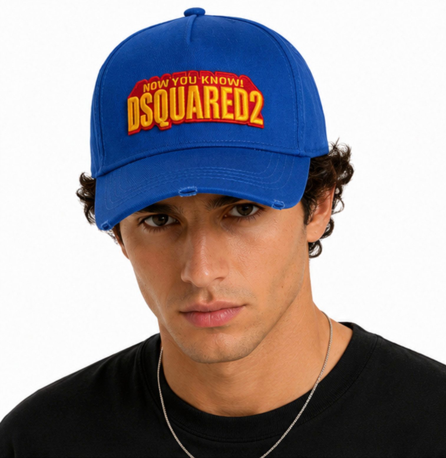 Dsquared2 Baseball Cap Now You know Cap Icon Mütze Basebalkappe Unisex Verstellbarer Metallverschluss für optimale Passform