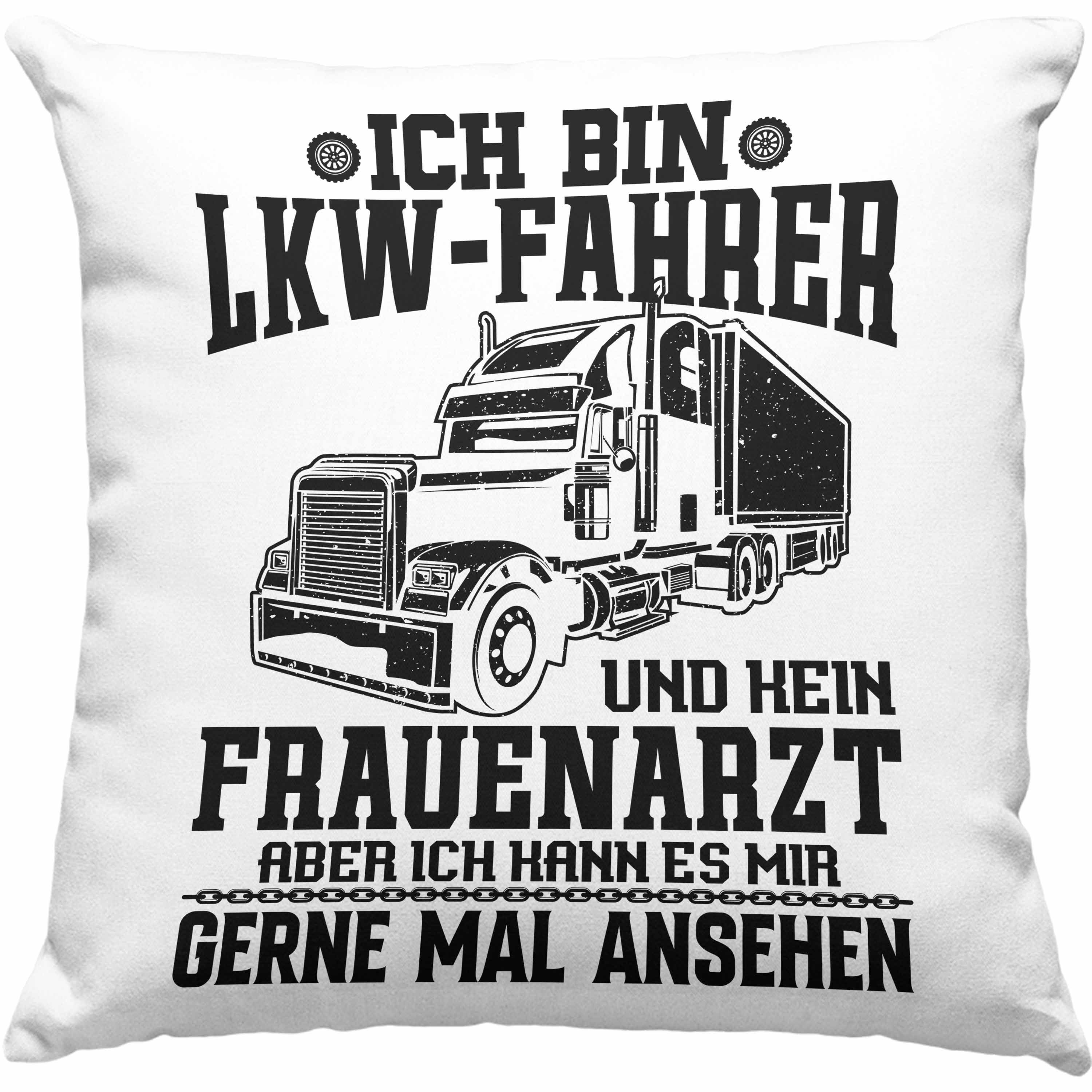 Trendation Dekokissen Trendation LKW Fahrer Kissen Geschenk Lustiger