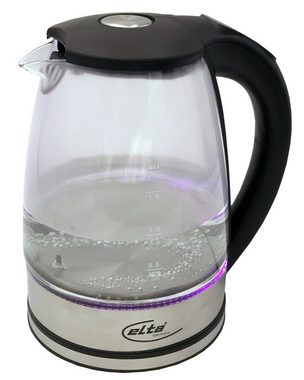 Elta Wasserkocher Elta Glas Wasserkocher Temperaturregelung, 1.7 l, 2200 W