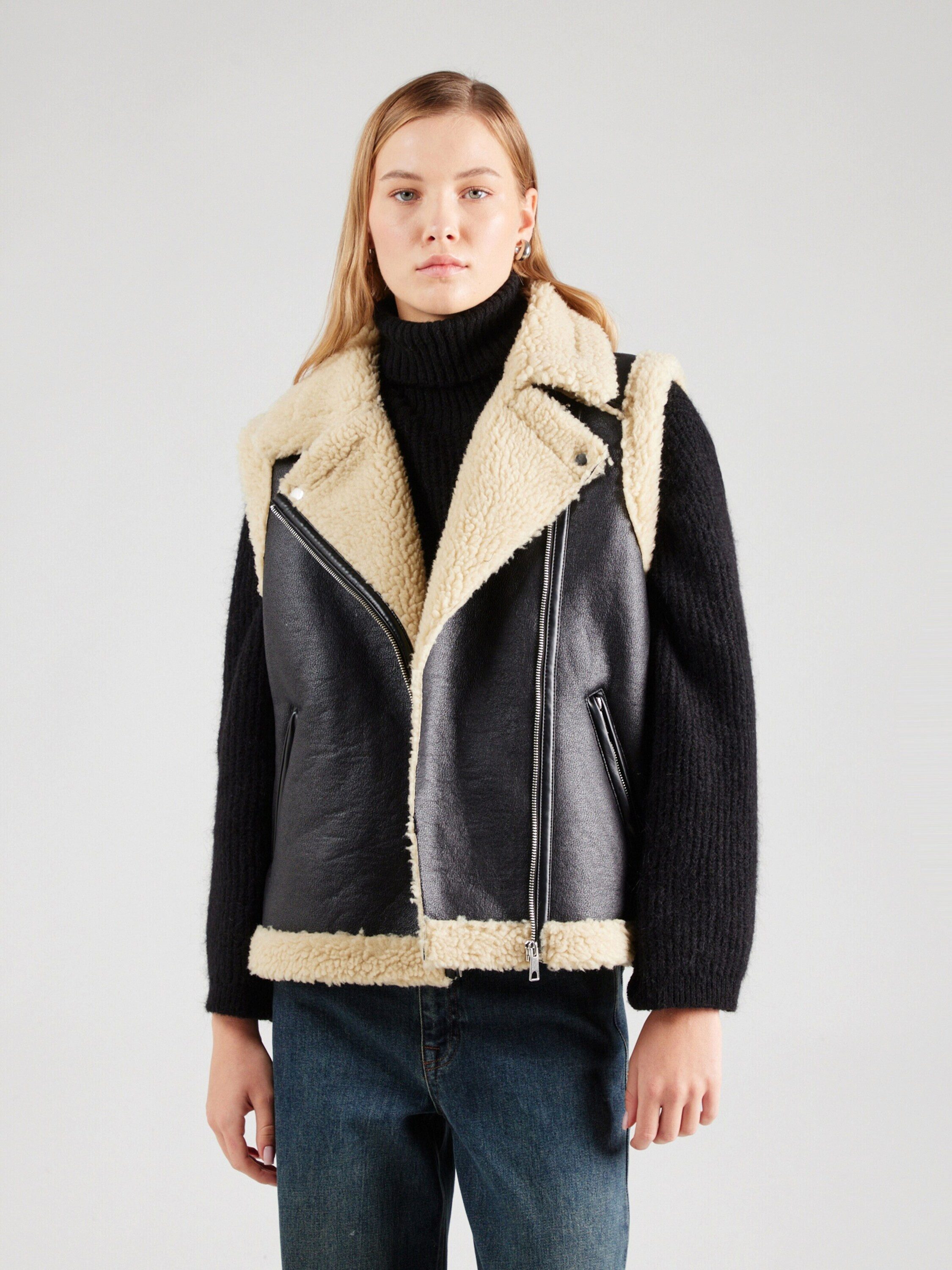Vero Moda Lederweste VMKAY (1-tlg) Plain/ohne Details