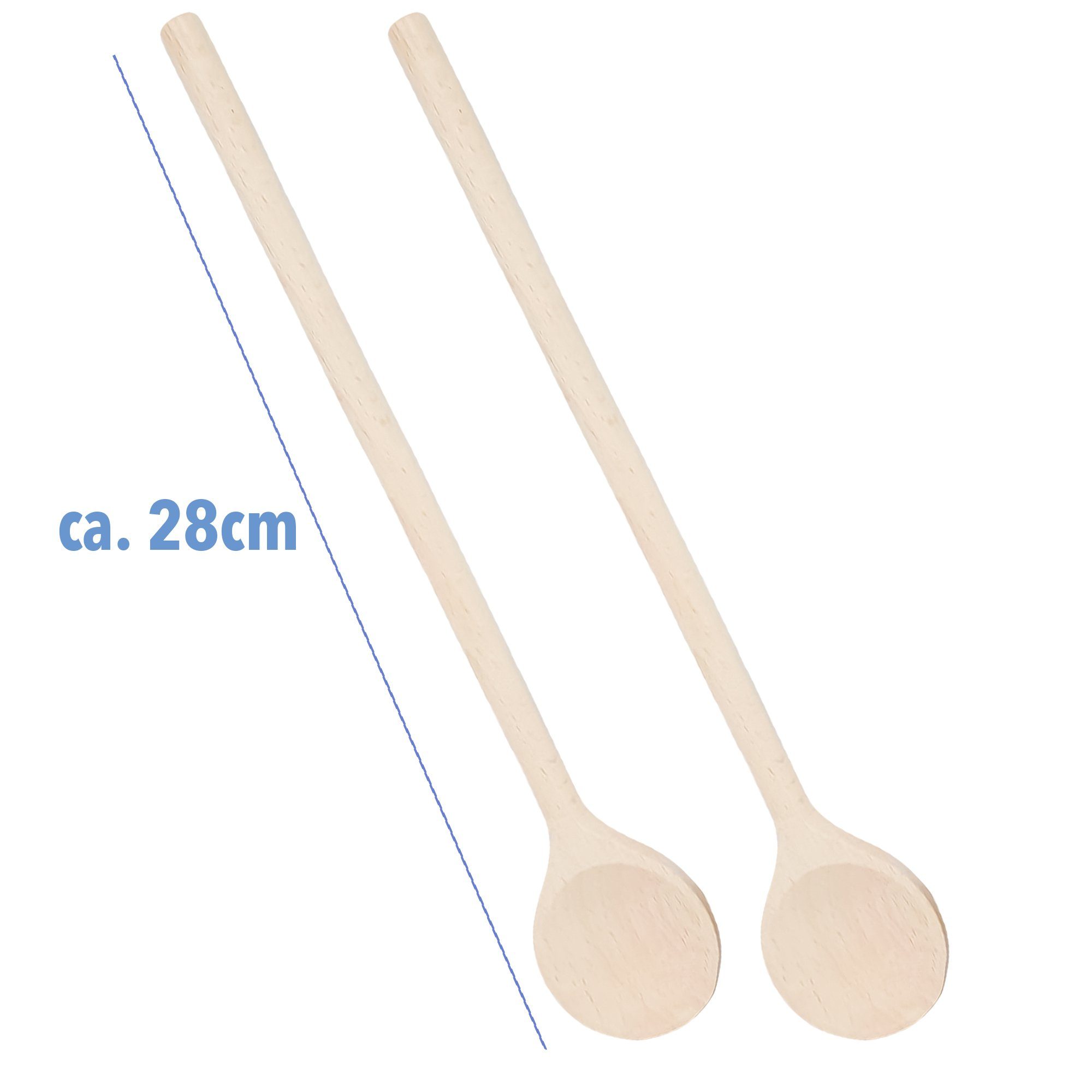 SOHFA Kochlöffel Kochlöffel 2er Set aus Buchenholz - Holzkochlöffel, geschliffen – Bild 2 von 5