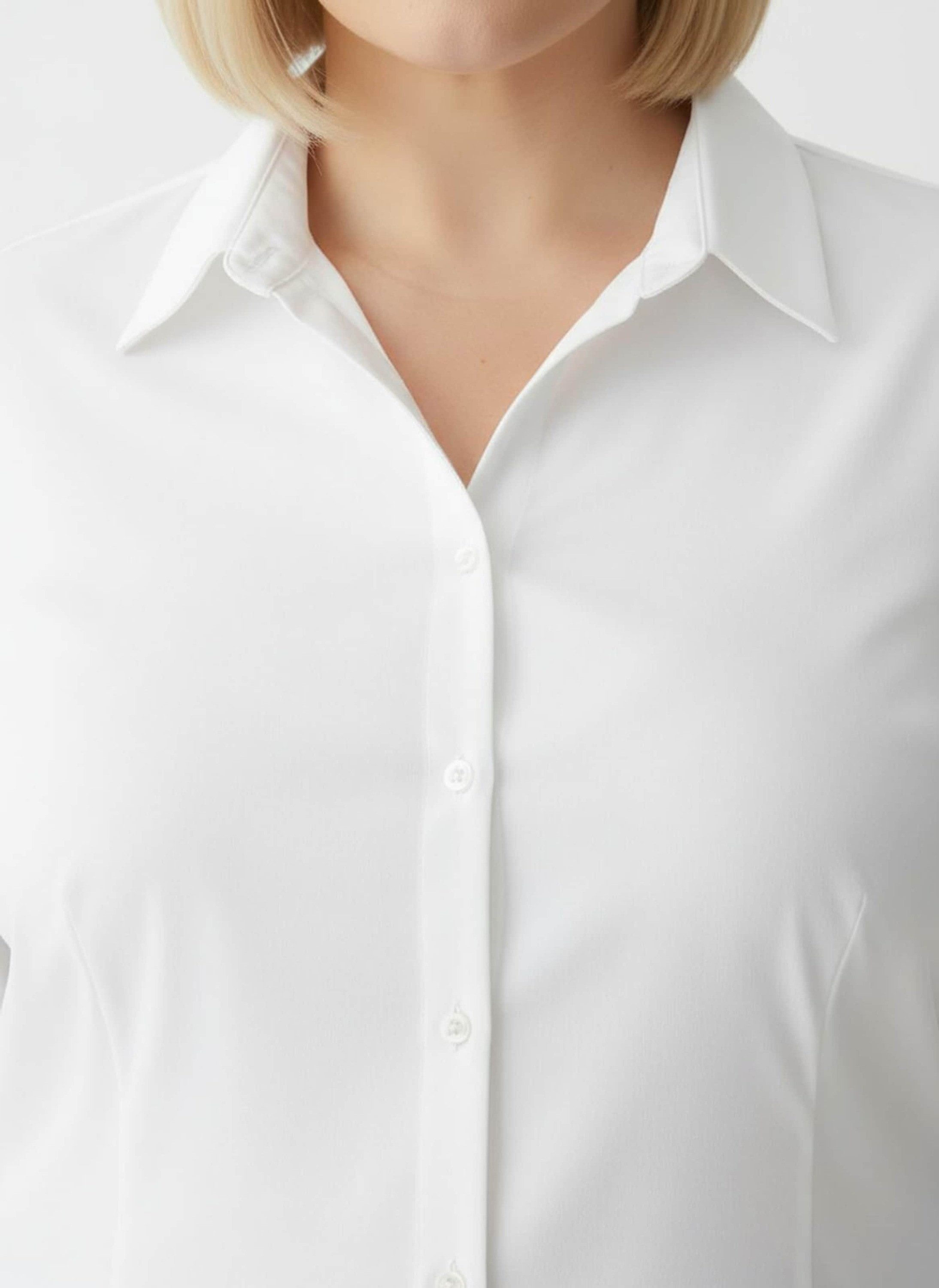 Sieh an! Klassische Bluse Bluse 3/4-Arm