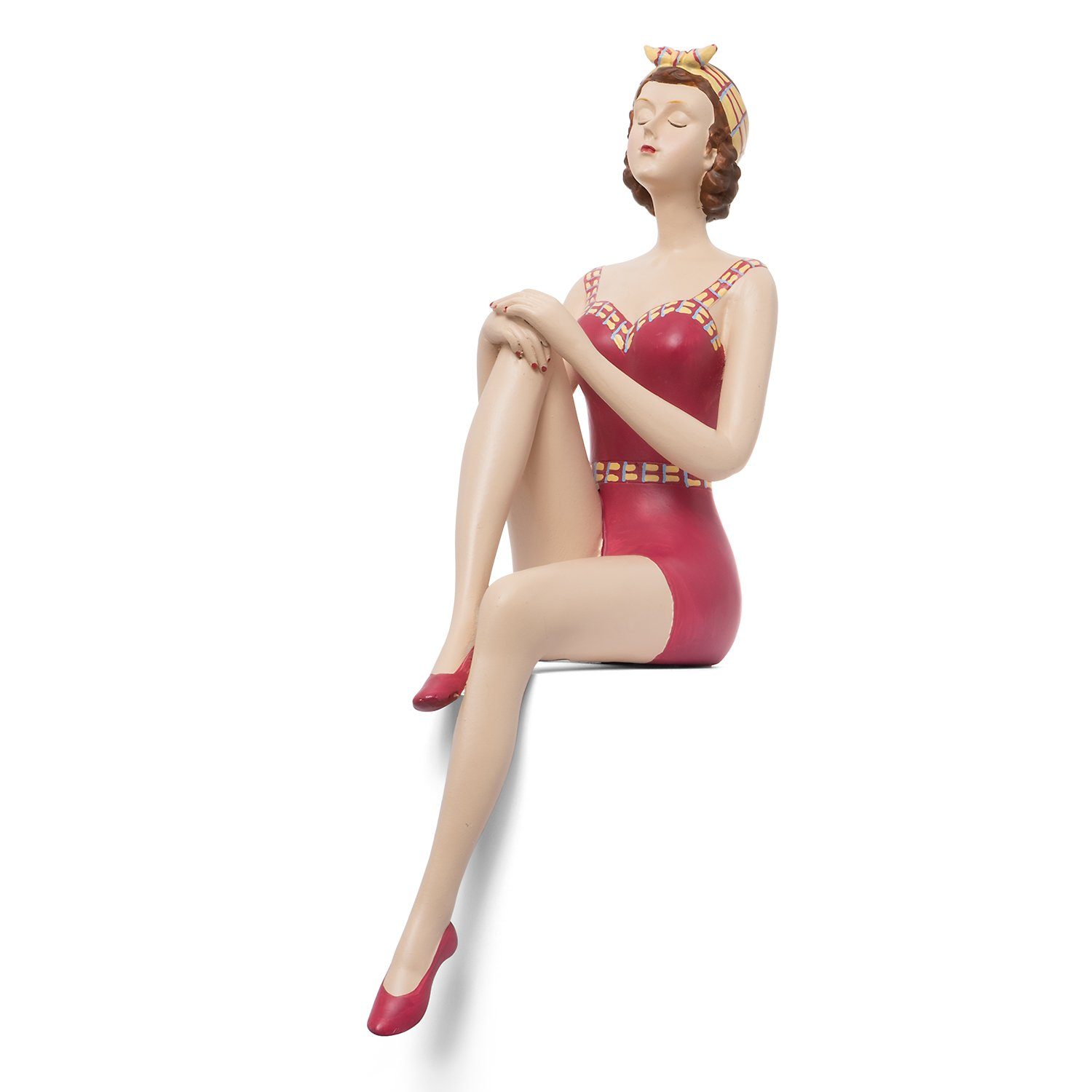 Moritz Dekofigur Dekofigur Badenixe als Kantensitzer, Polyresin Figuren Dek günstig online kaufen