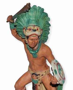 Castagna Dekofigur Maya Krieger H 18 cm Dekofigur Figur Native American Castagna