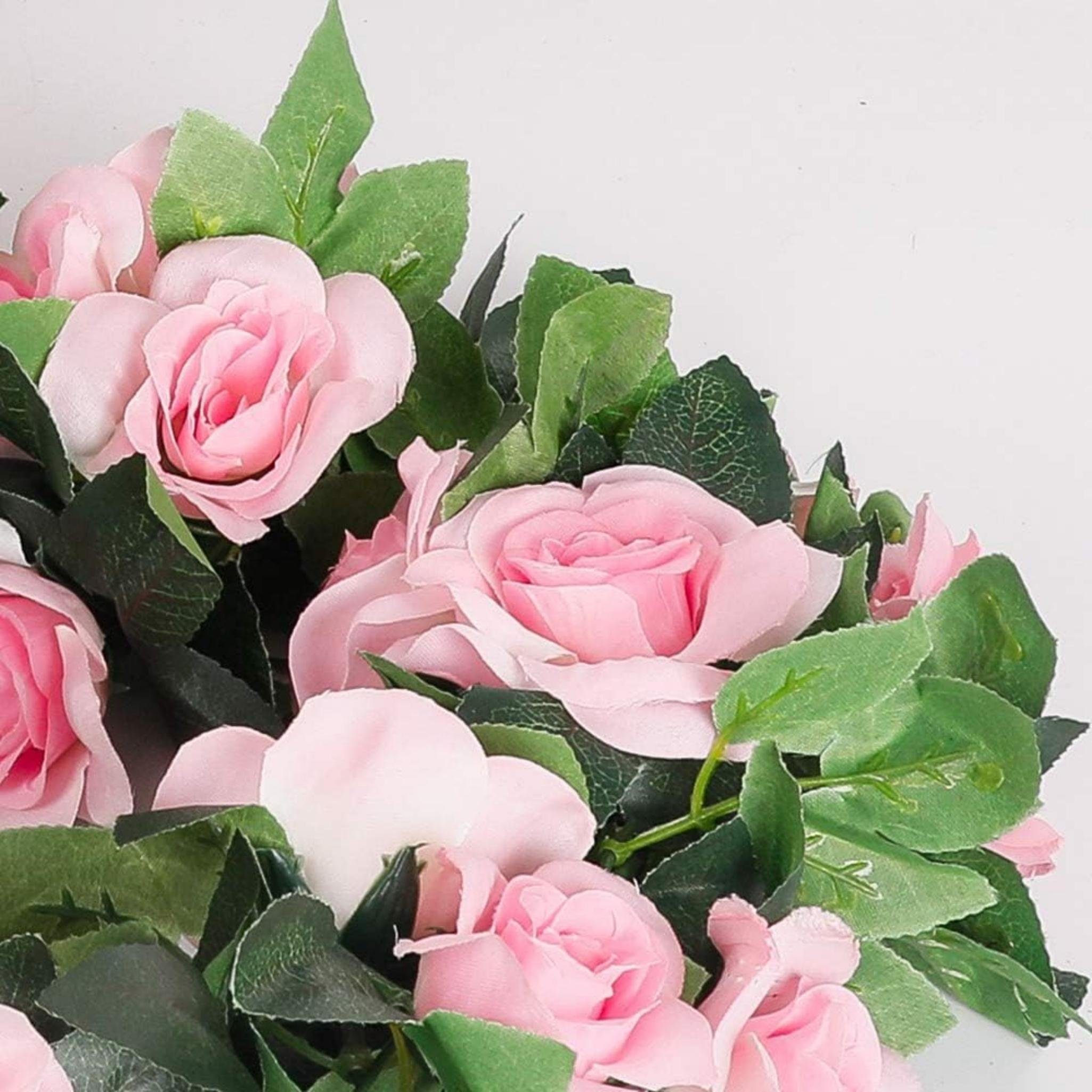 Kunstblumenstrauß osengirlanden künstliche Rosenranken,mit grünen Pflanzen, Coonoor – Bild 4 von 5