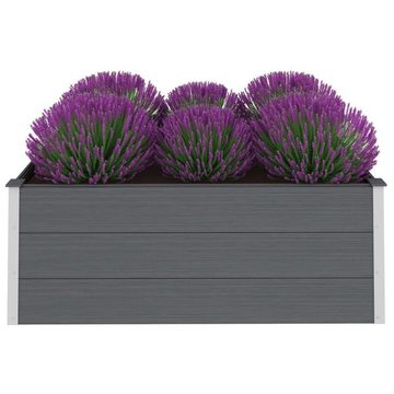 furnicato Hochbeet Garten-WPC 150 x 100 x 54 cm Grau