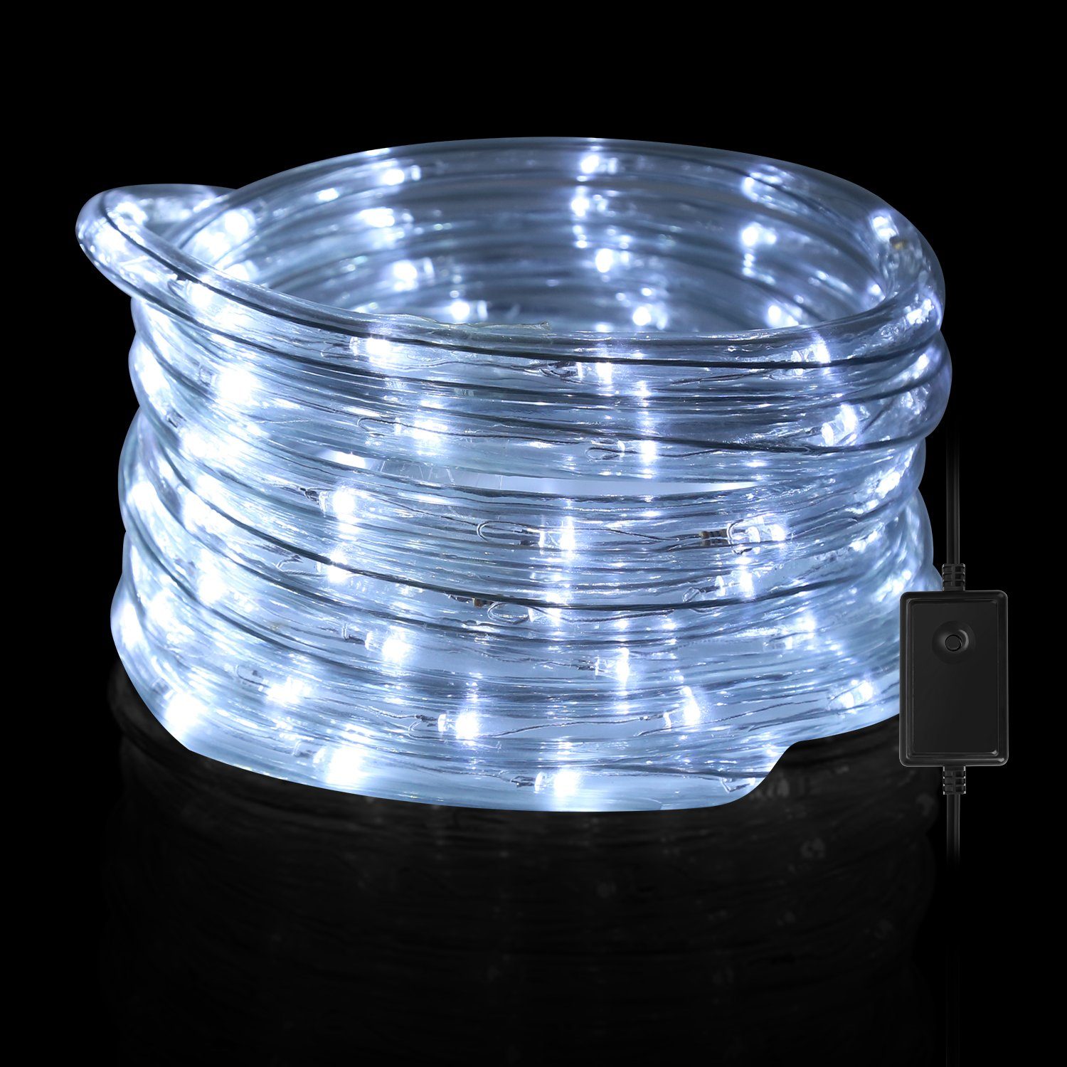 Gimisgu Lichterschlauch 10m-50m LED Lichterschlauch Lichtschlauch Lichternetz Außen/Innen, Wasserdicht Kaltweiß