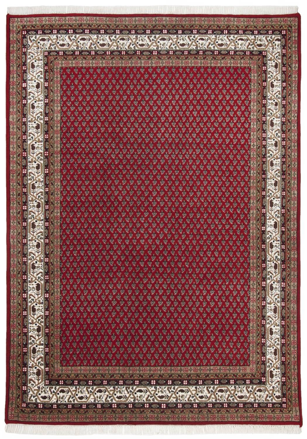 RUG N' ROLL Orientteppich Indo Mir, klassisch, strapazierfähig, pflegeleicht, Rechteckig, handgeknüpft