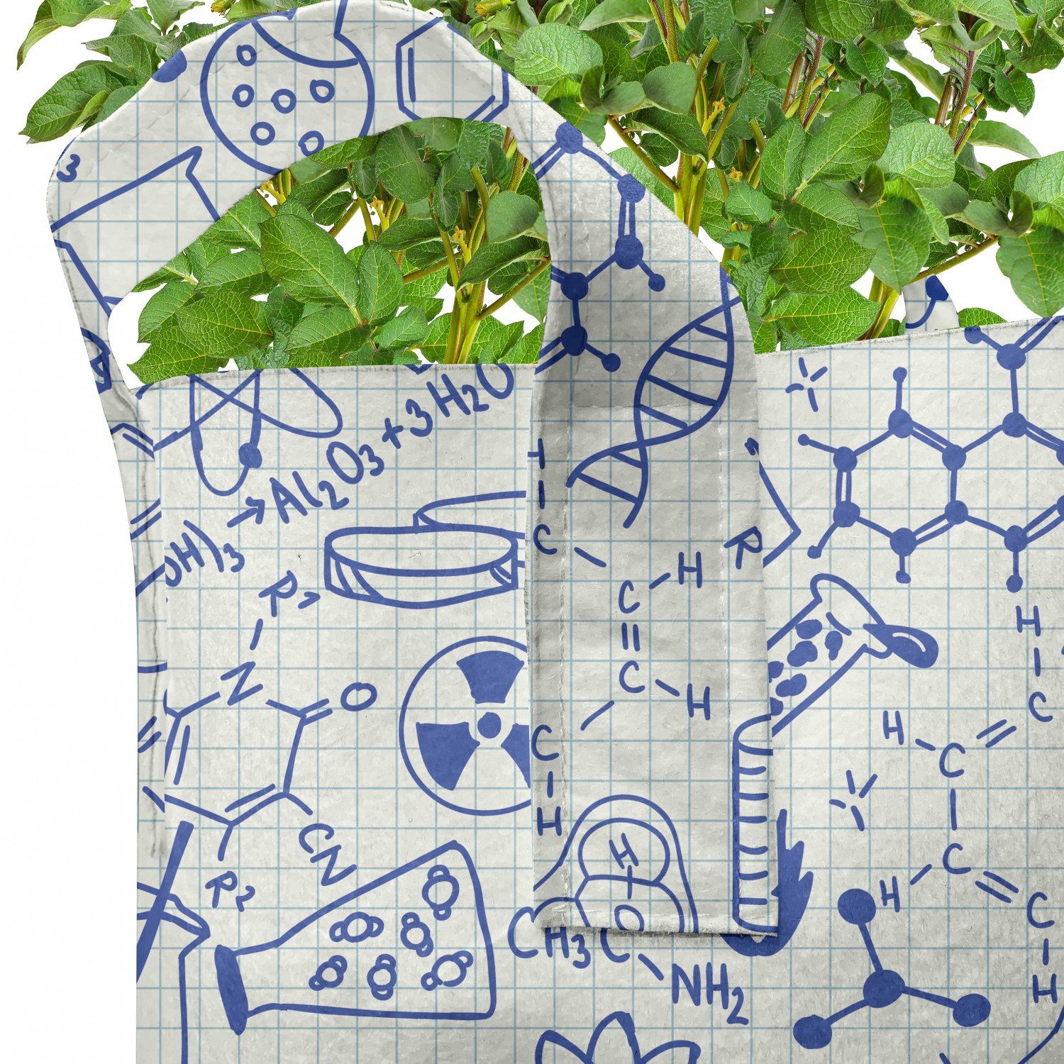 Griffen Geometrie Stofftöpfe Theme Pflanzkübel Chemie hochleistungsfähig Pflanzen, mit für Abakuhaus Wissenschaft