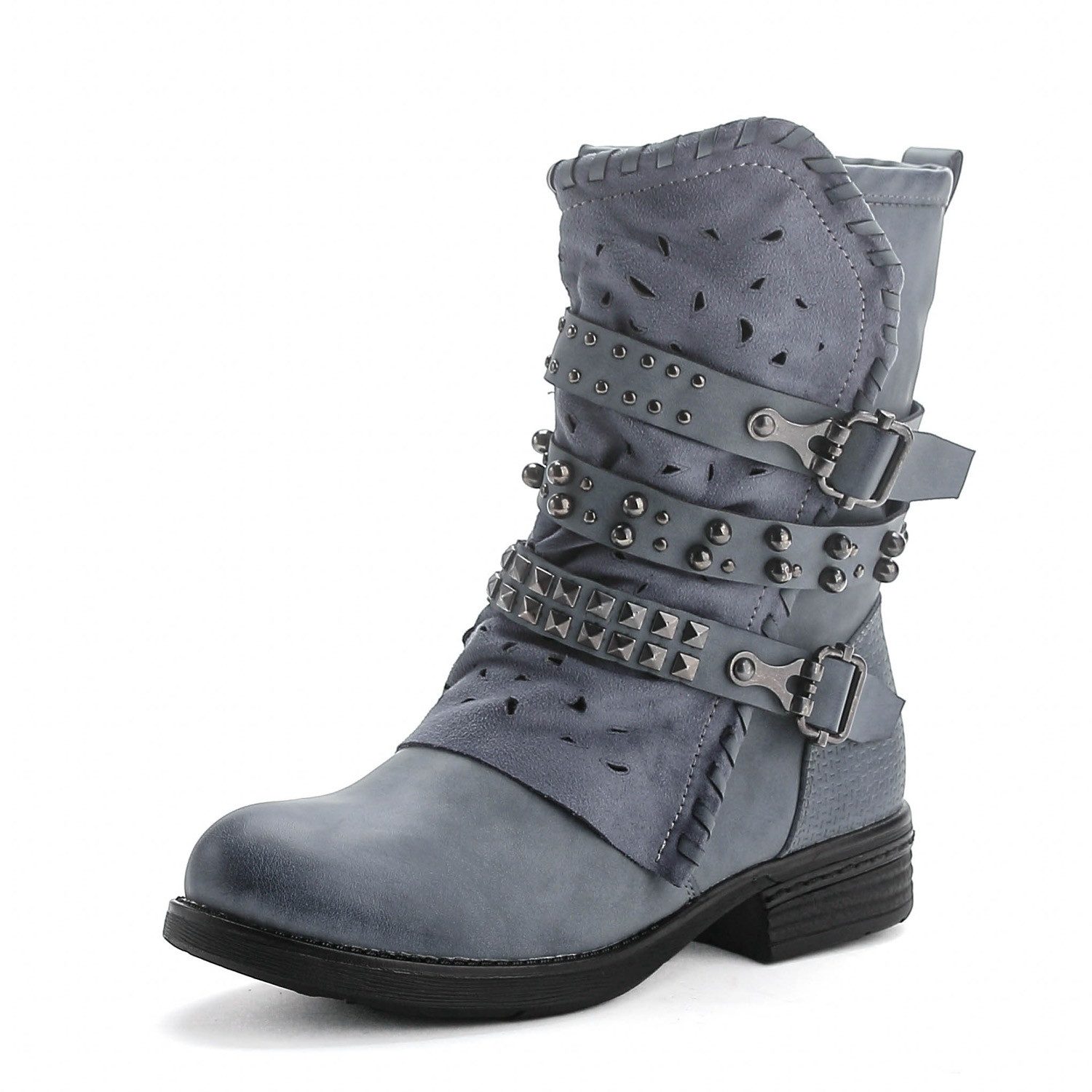Pogolino ST15 Bikerboots Nieten