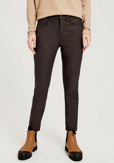 OPUS 5-Pocket-Jeans »Emily zip« mit Zipper am Saum