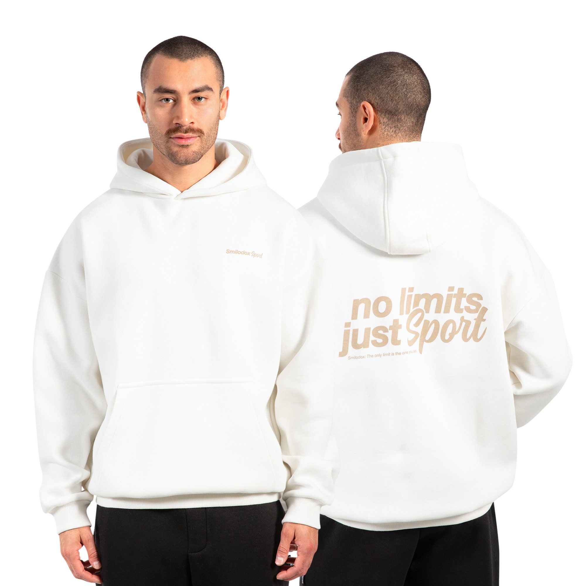 Smilodox Hoodie Fortes, Oversize Kapuzenpullover mit großem Back Print, Swe günstig online kaufen