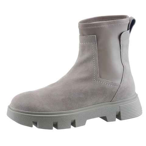 Geox D VILDE Schlupfboots, Plateau, Stiefelette zum Schlupfen, mit Anziehlasche