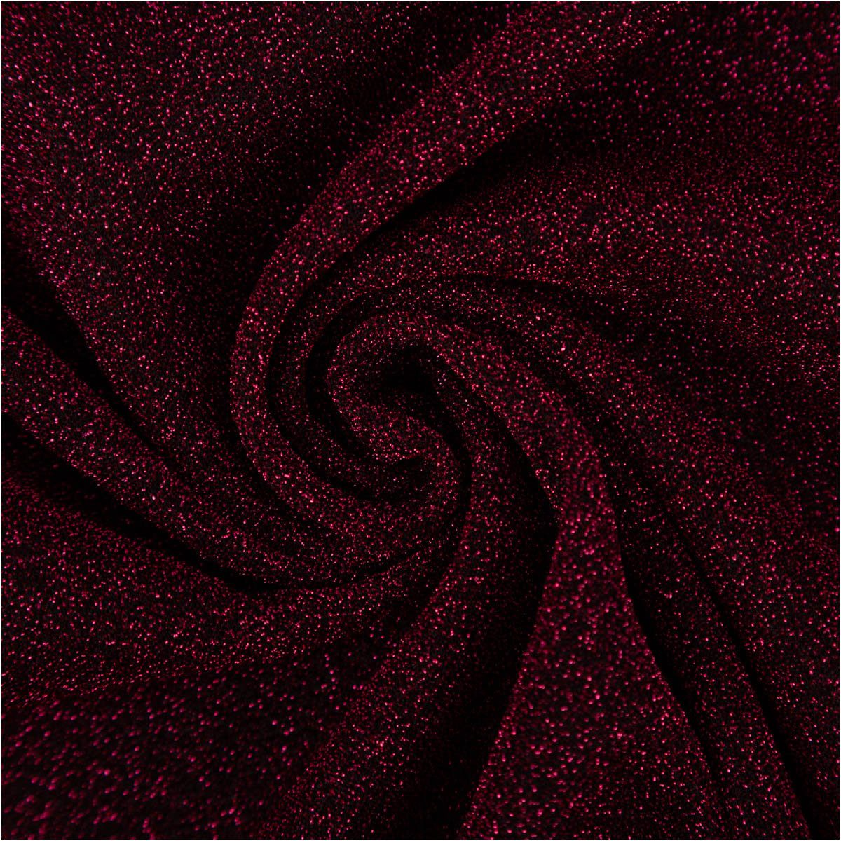 SCHÖNER LEBEN. Stoff Lurexstoff Glitzerstoff Faschingsstoff elastisch Glitzer pink, mit Metallic-Effekt