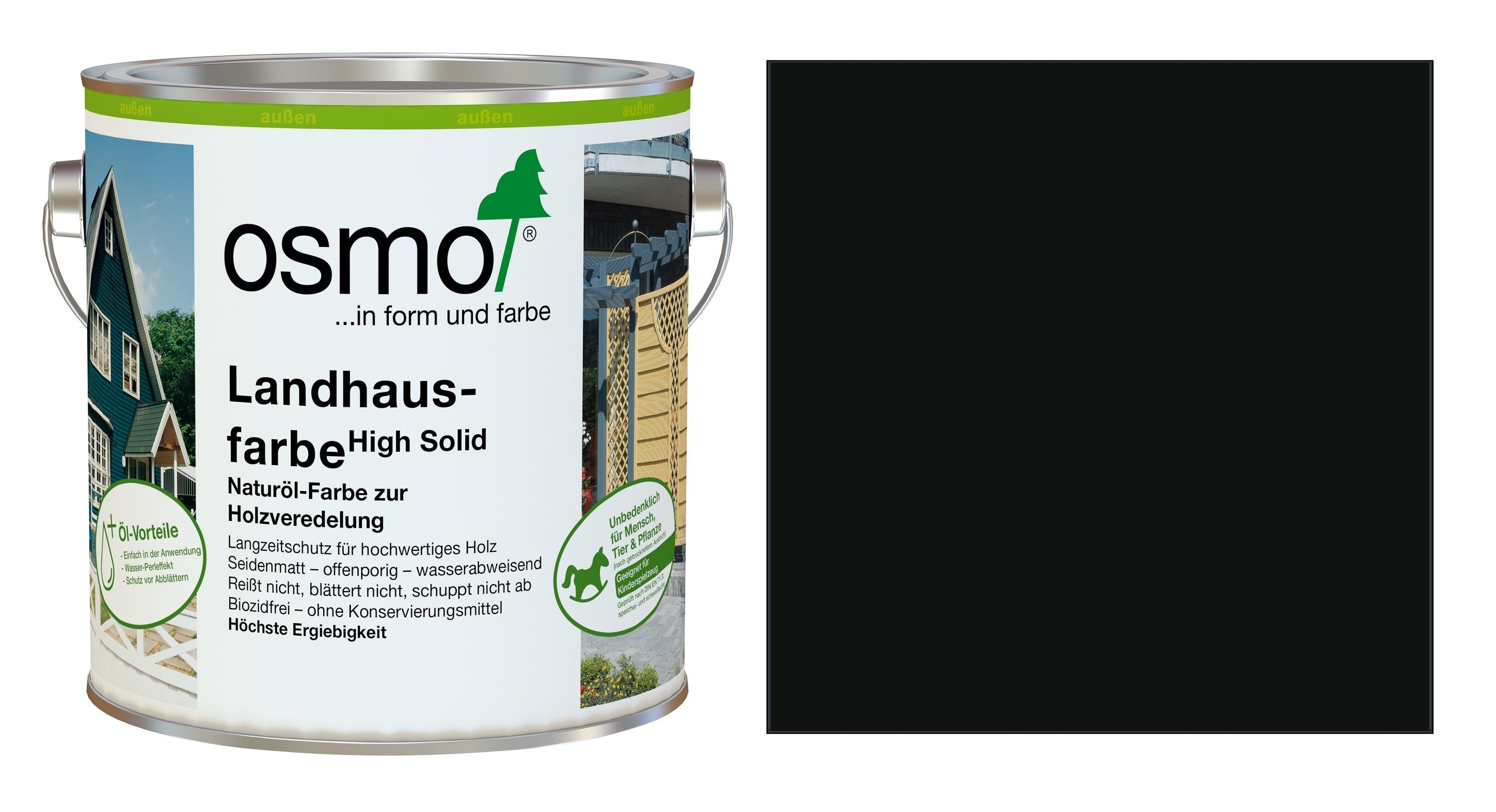 Osmo Holzöl OSMO 2703 Landhausfarbe Schwarzgrau 750ml