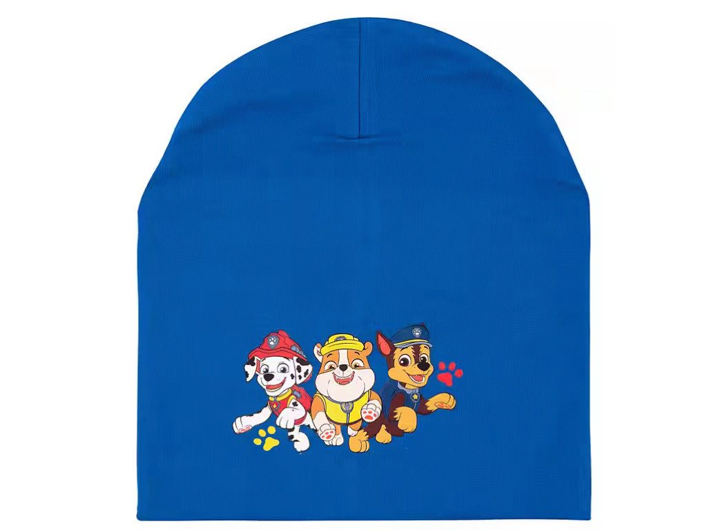 PAW PATROL Strickmütze Mütze Übergangsmütze Beanie für Jungen blau