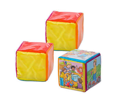 Betzold Lernspielzeug Pocket Cube - Würfel gestalten Kinder Bewegungswürfel Lernwürfel (3-St)