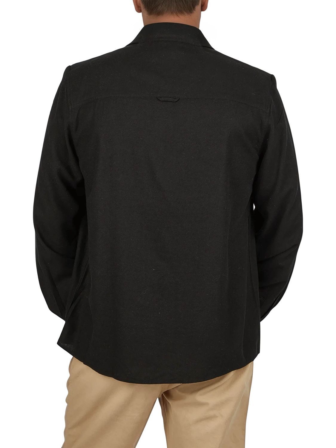 DENIMFY Langarmhemd Herren Leinen Hemd DFJesper Regular Fit (1-tlg)