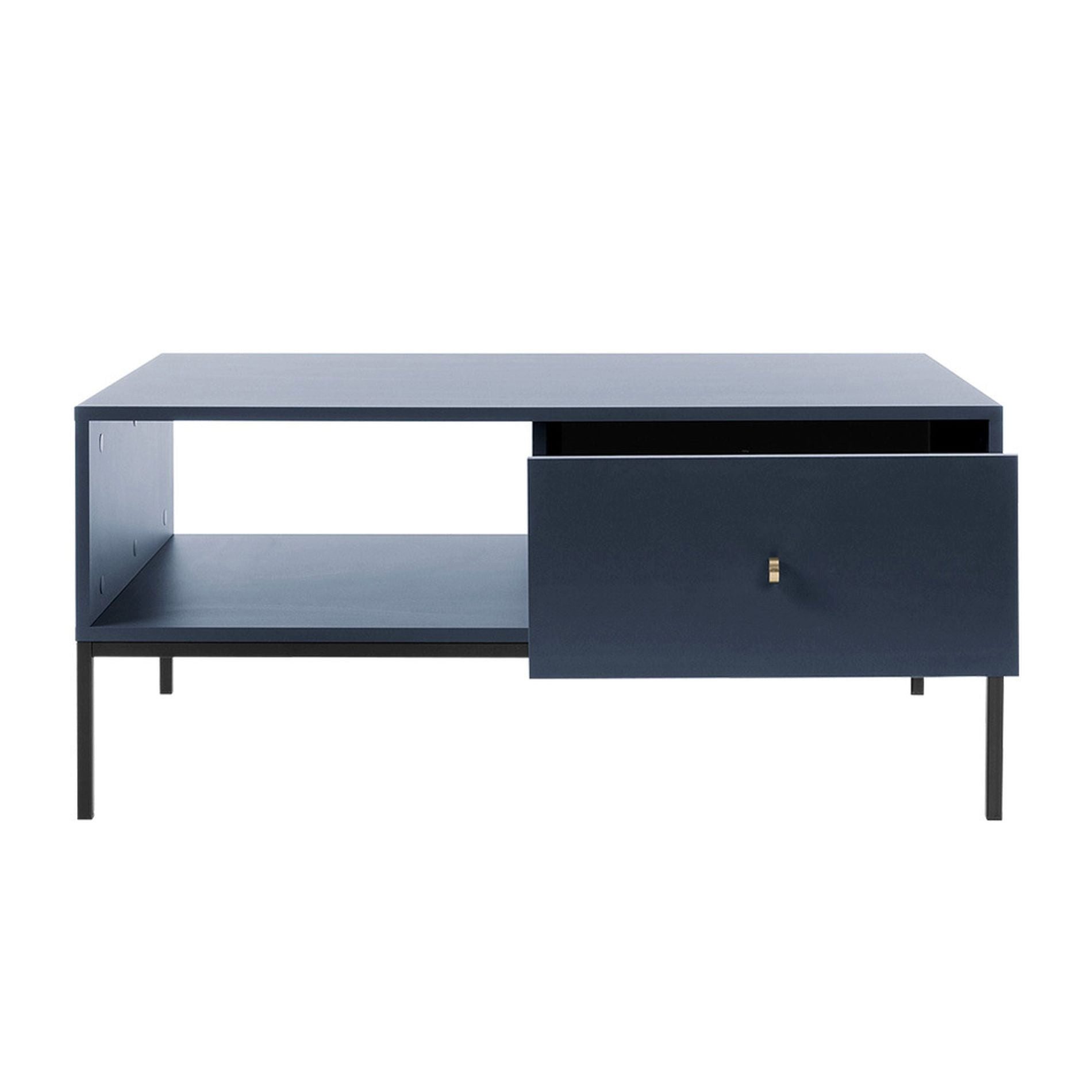 Selsey Couchtisch MONNE, Wohnzimmertisch rechteckig mit Stauraum, Vintage, 68 x 104 cm